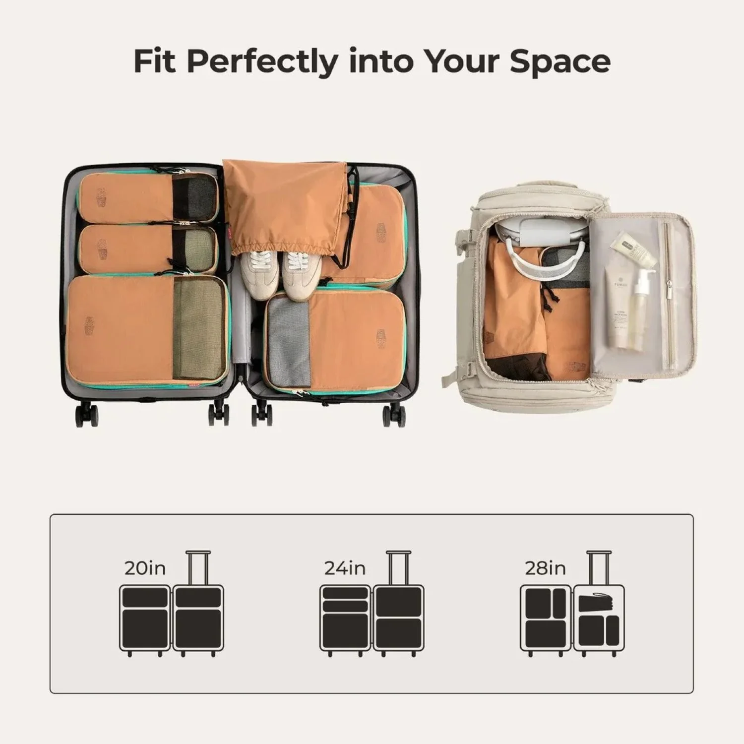 Bagsmart Blast 6-In-1 Compression Packing Cubes - Image 19