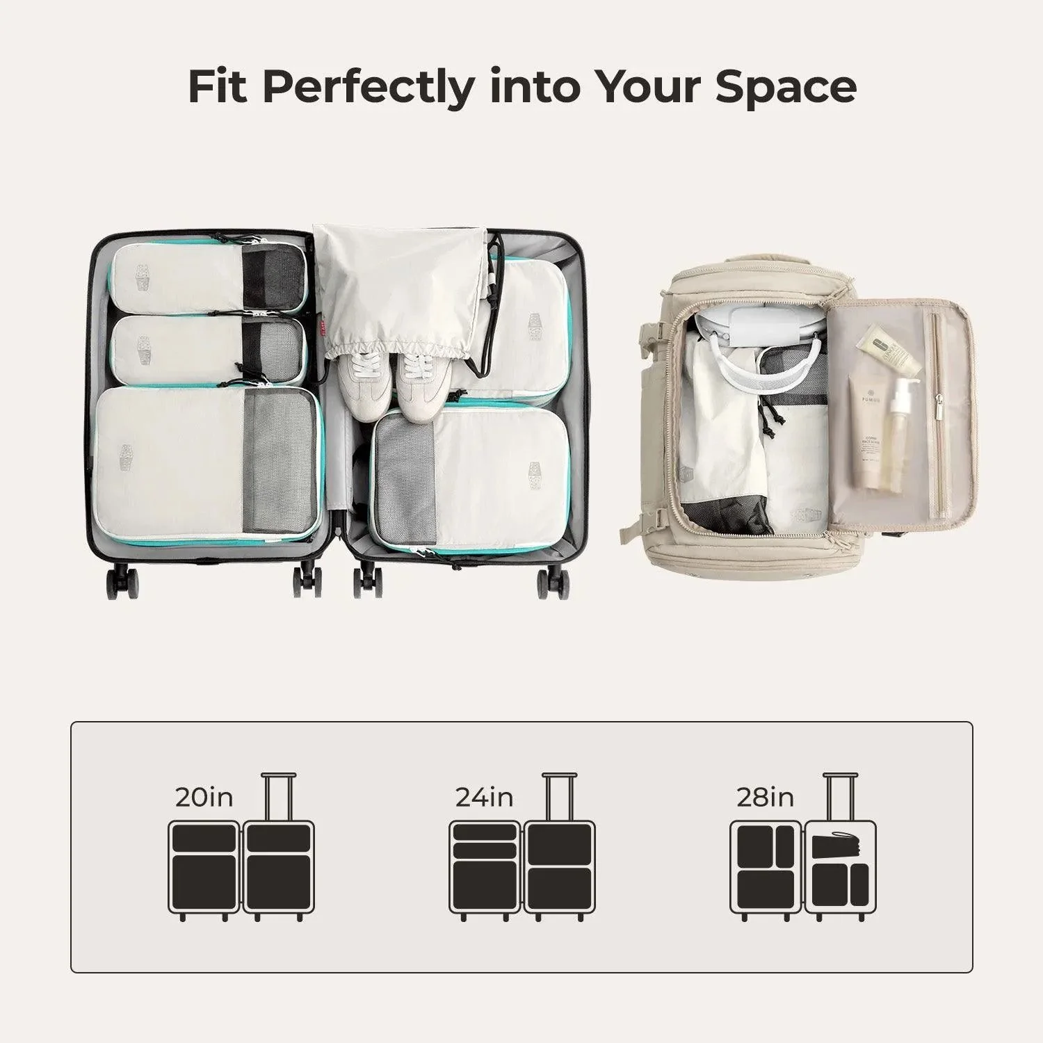 Bagsmart Blast 6-In-1 Compression Packing Cubes - Image 30