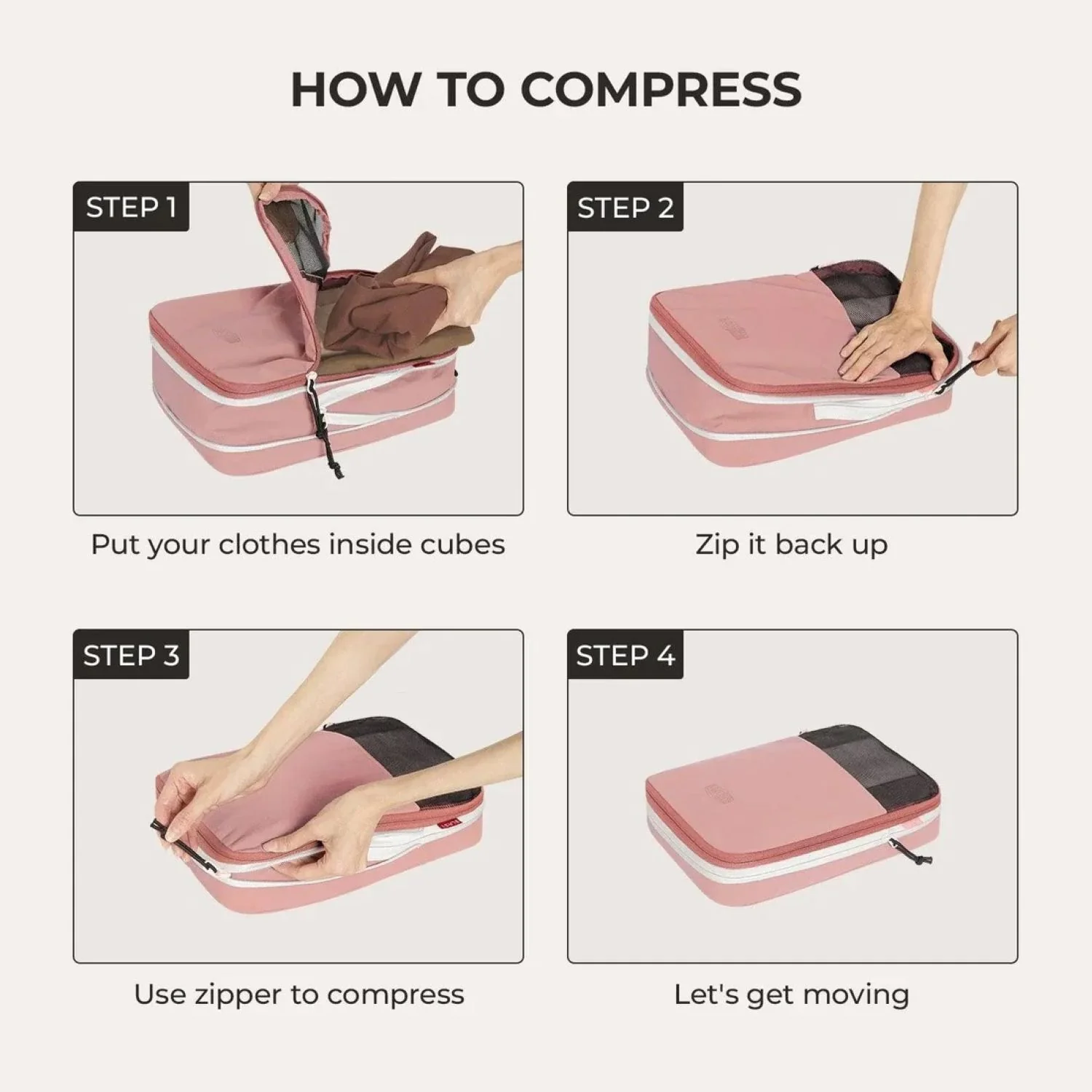 Bagsmart Blast 6-In-1 Compression Packing Cubes - Image 4