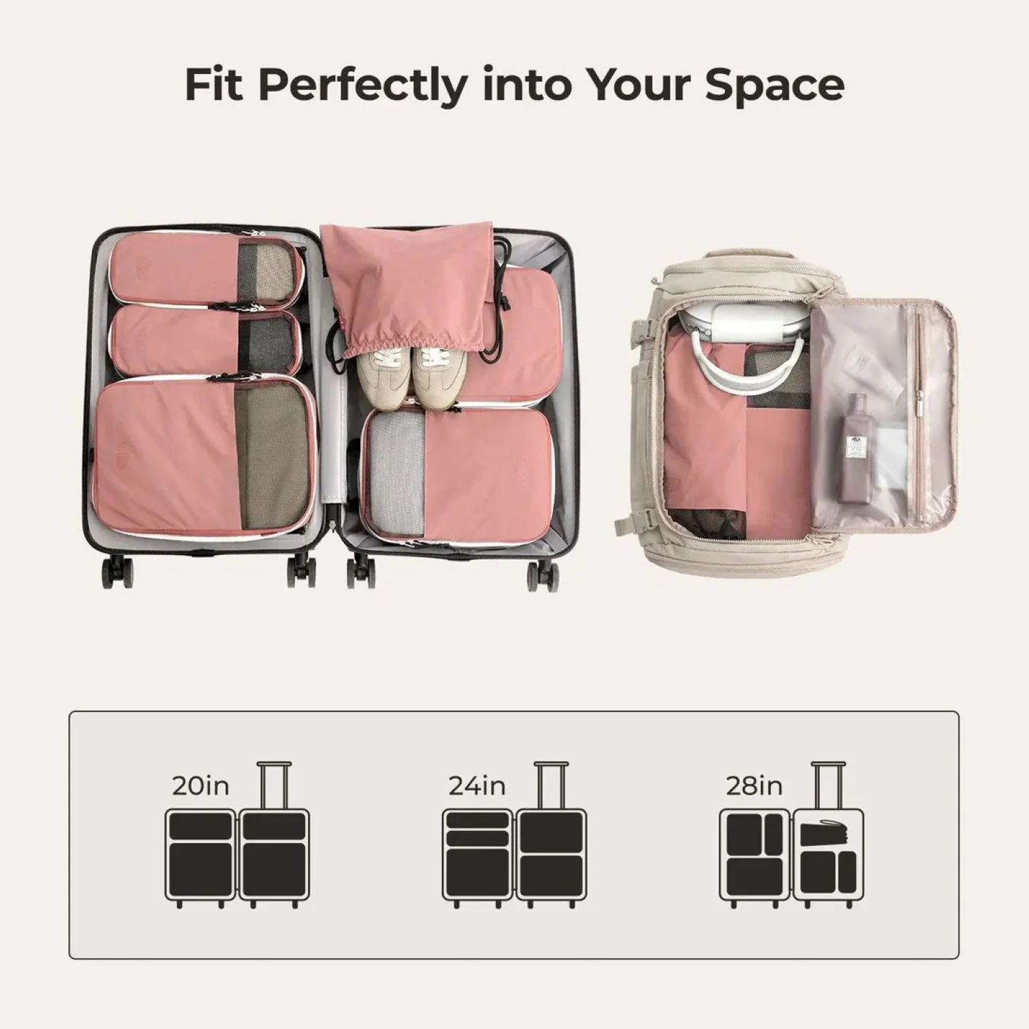 Bagsmart Blast 6-In-1 Compression Packing Cubes - Image 9