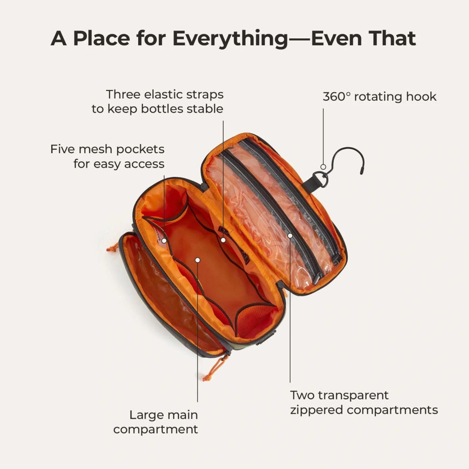 Bagsmart Blast Hanging Toiletry Bag 4.5L - Image 17
