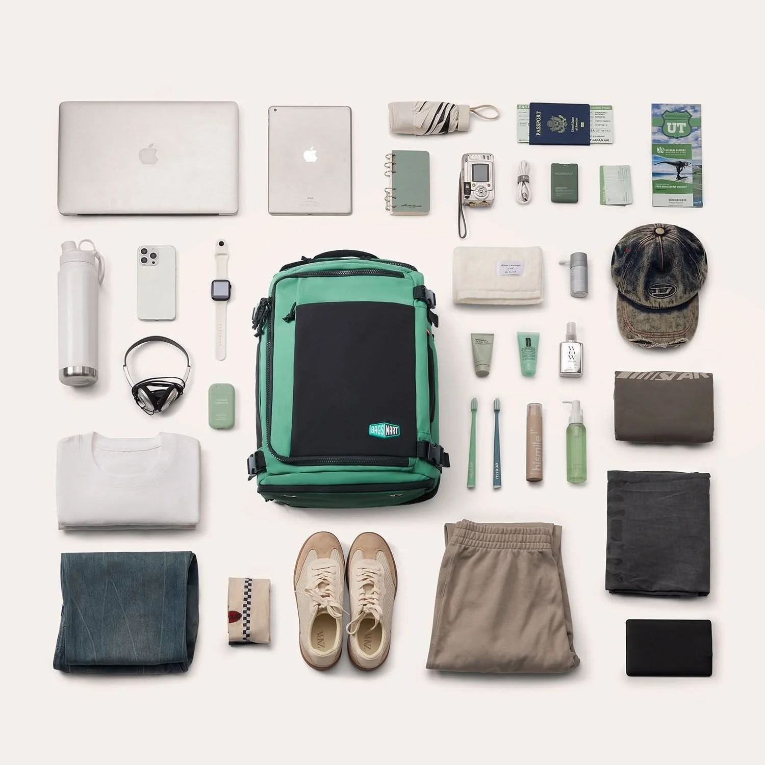 Bagsmart Blast Quick Access Carry On Expandable Travel Backpack - Image 20