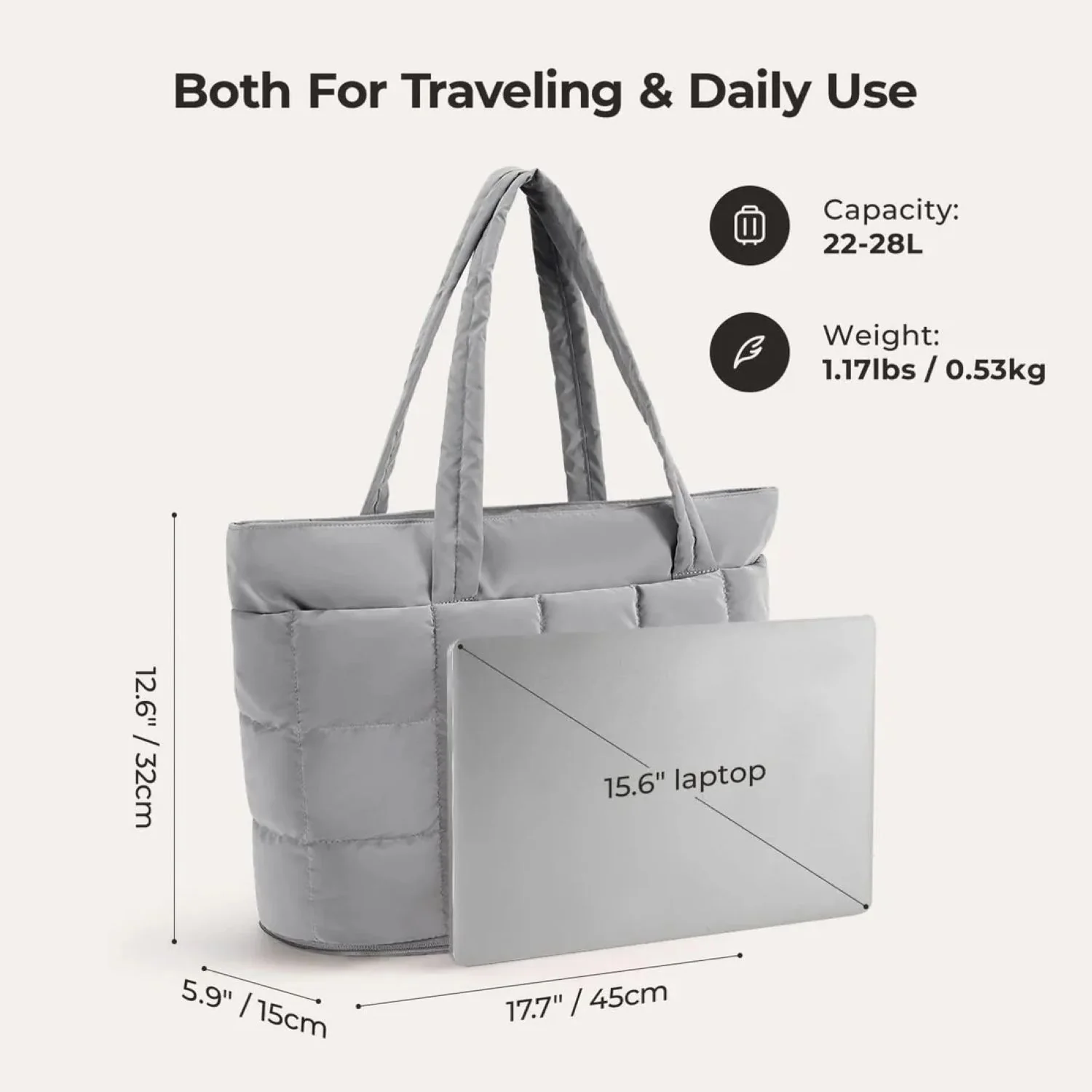 Bagsmart Bubble Puffer Tote 22L - 28L - Image 22