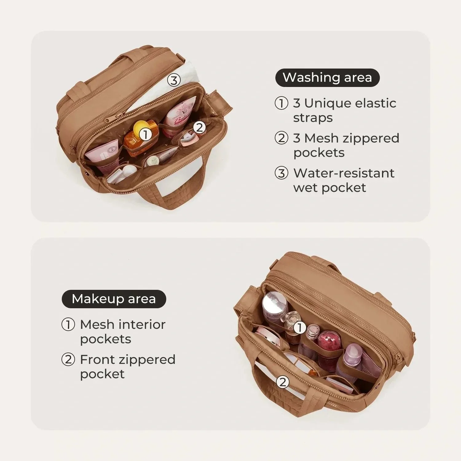 Bagsmart Crush Hanging Toiletry Bag - Image 29