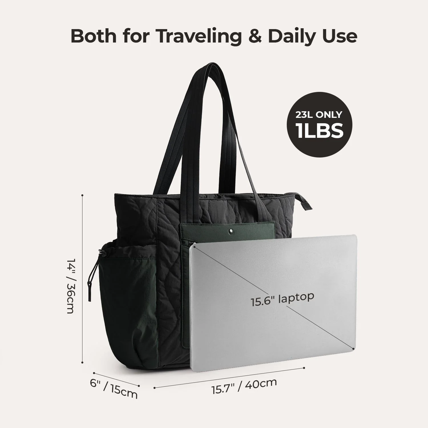 Bagsmart Vega Featherlight Tote Bag 23L - Image 9