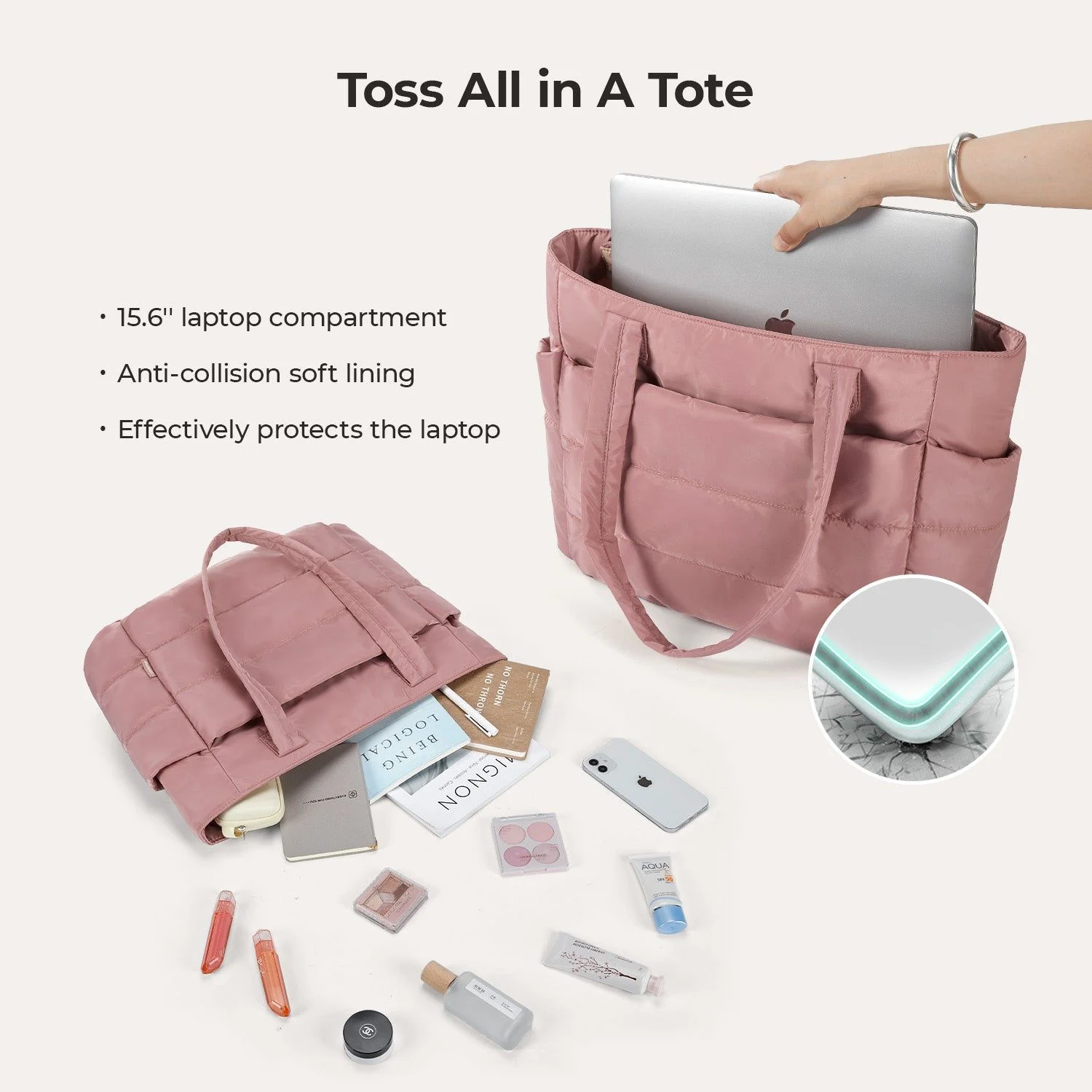Bagsmart Zora Puffy Tote 20L - Image 18