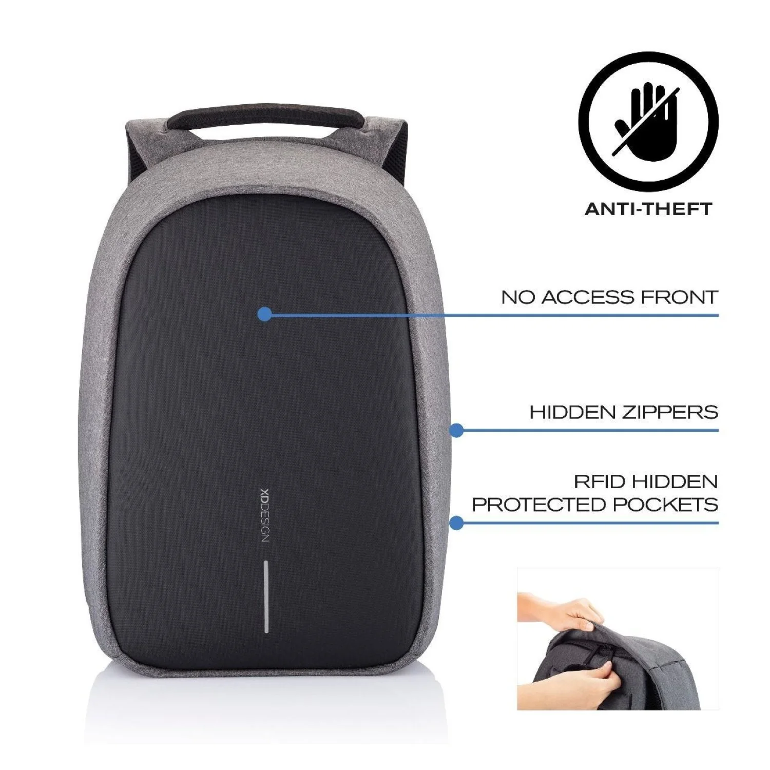 Bobby Hero Small Anti-Theft Backpack - Image 28