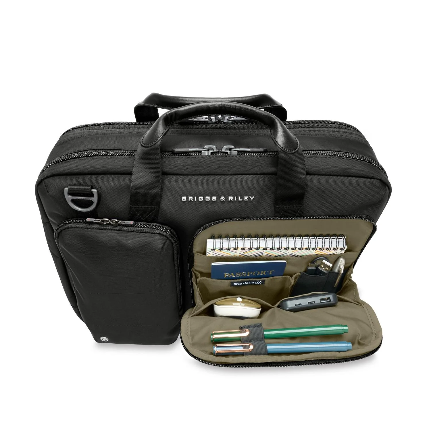 Briggs & Riley HTA Medium Expandable Briefcase - Image 11