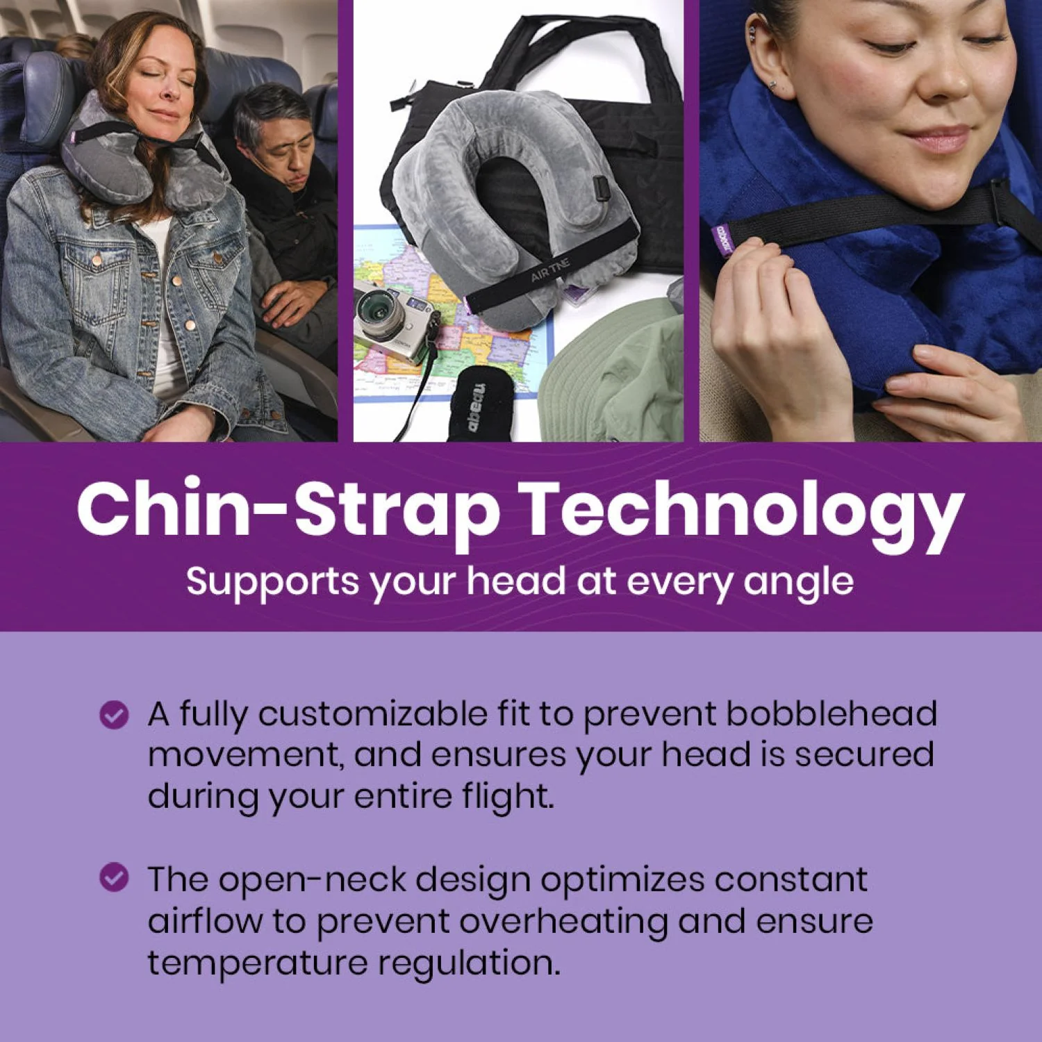 Cabeau AirTNE Inflatable Travel Neck Pillow - Image 11