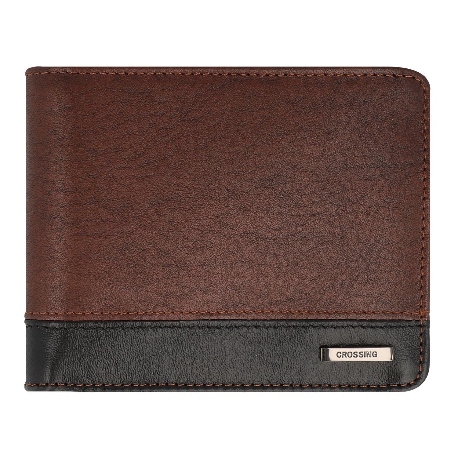 Crossing Antique Bi-fold Leather Wallet With Flap And Coin Pouch - Timber - Image 6