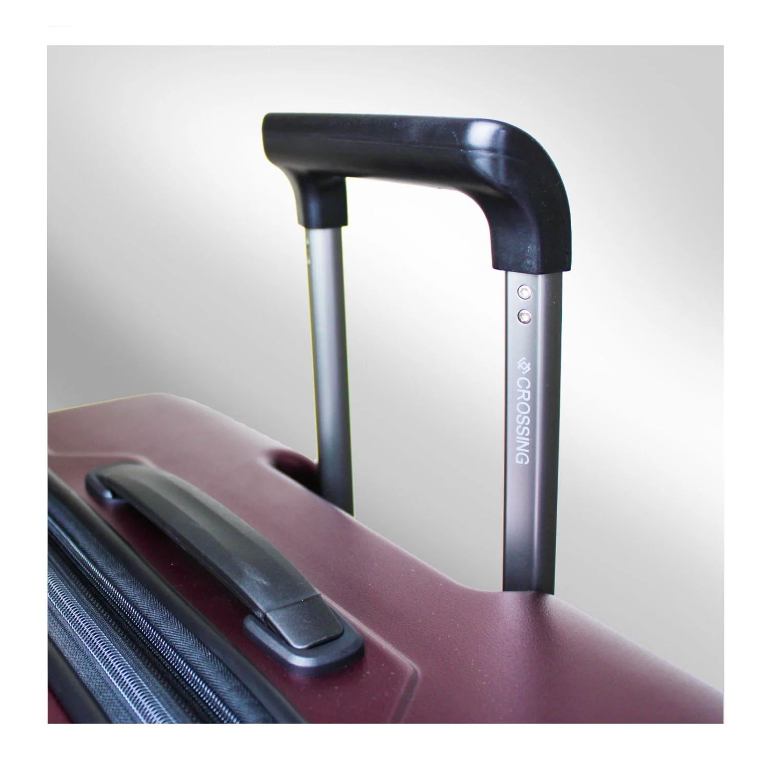 Crossing Ash 20" Carry-on Double Zip Upright Luggage - Image 9
