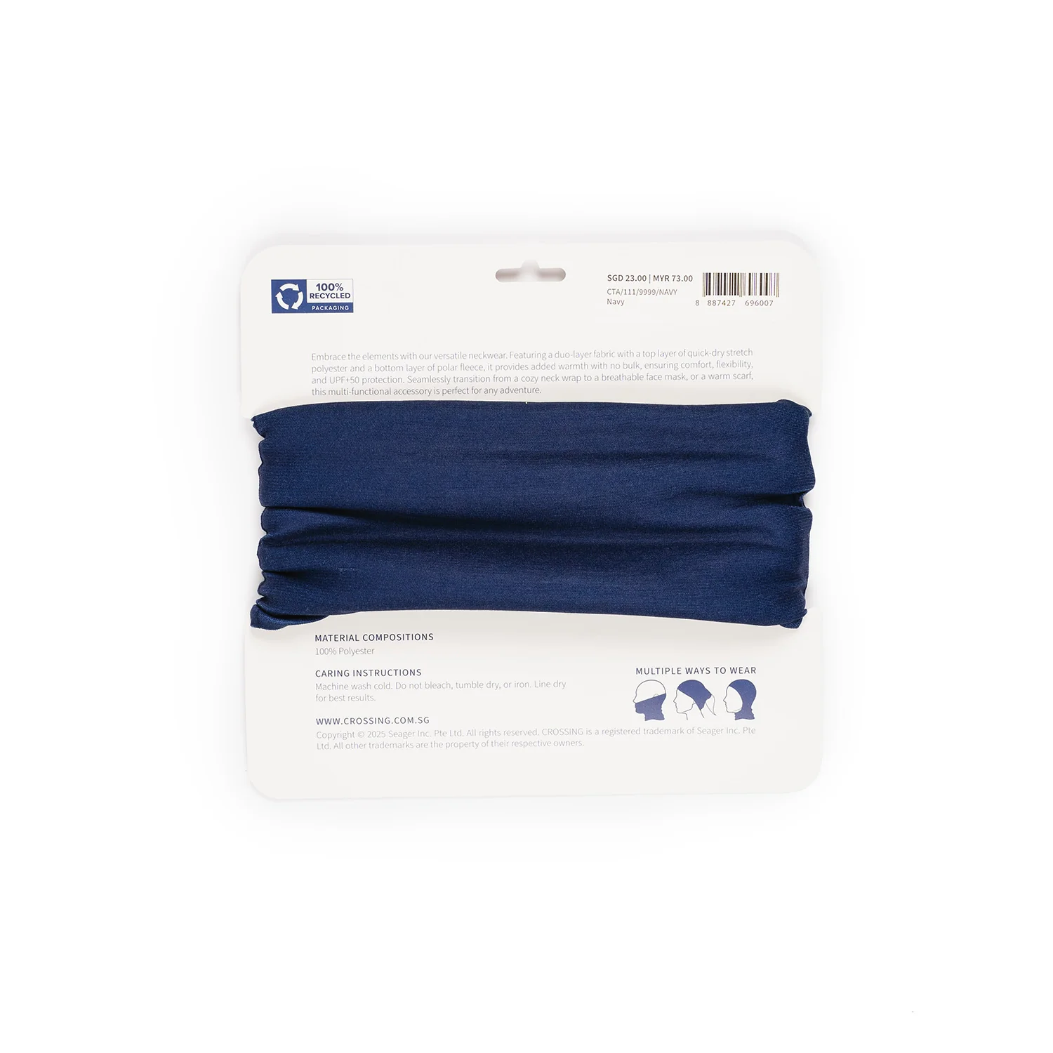 Crossing Duo Polar Fleece Neck Warmer UPF 50+ Sun Protection - Image 9