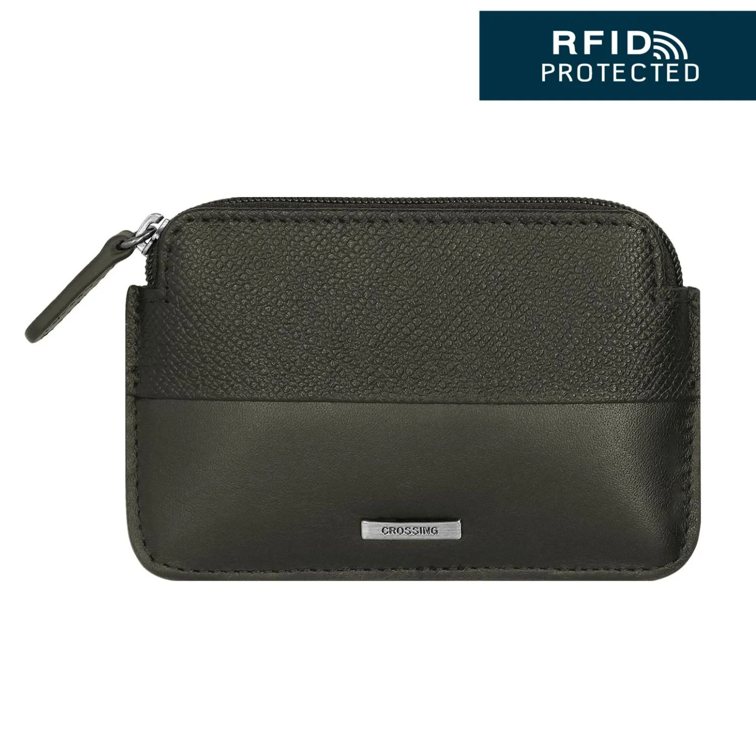 Crossing Infinite Leather Key Coin Pouch With Card Slots RFID - Image 3