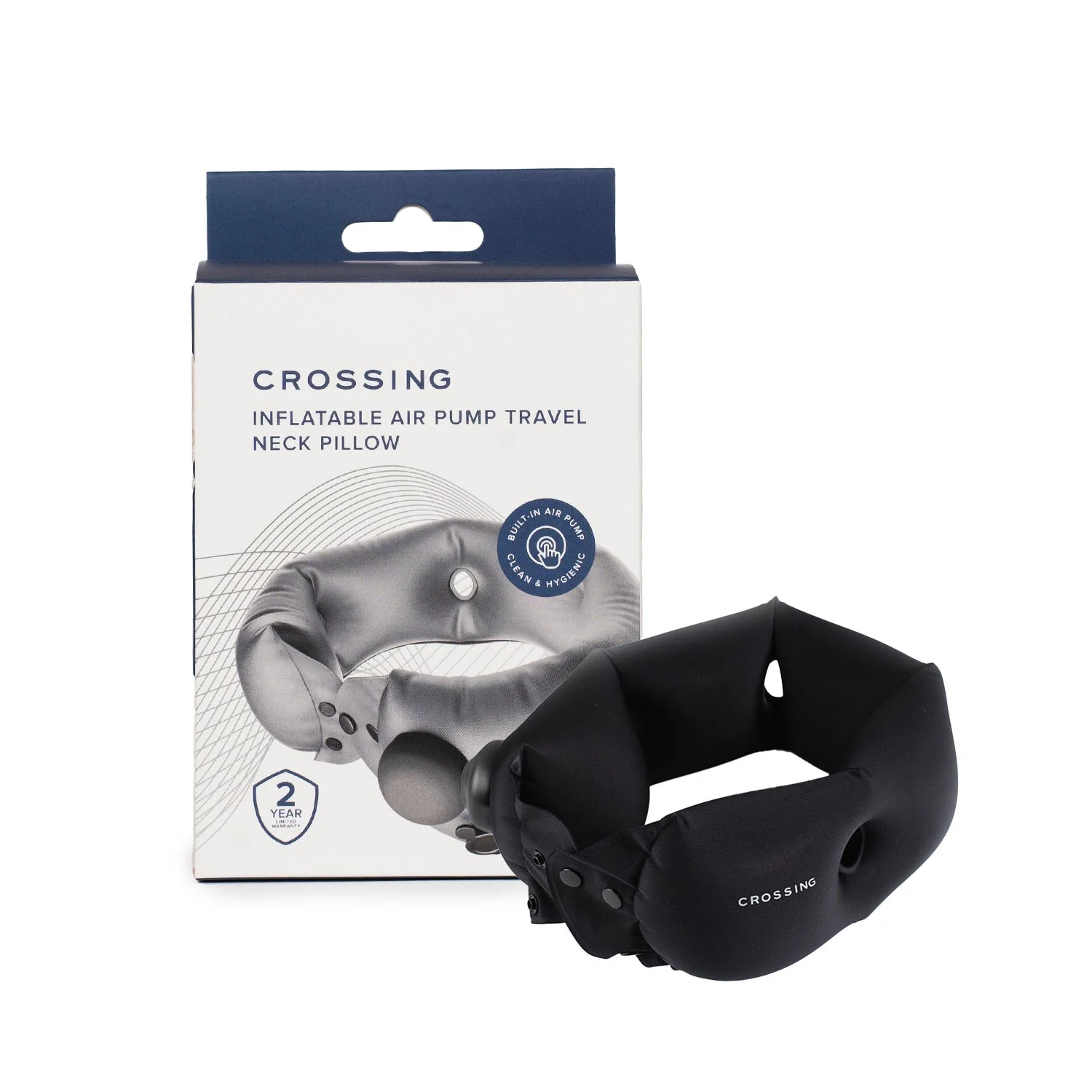 Crossing Inflatable Air Pump Neck Travel Pillow (SA) - Image 10
