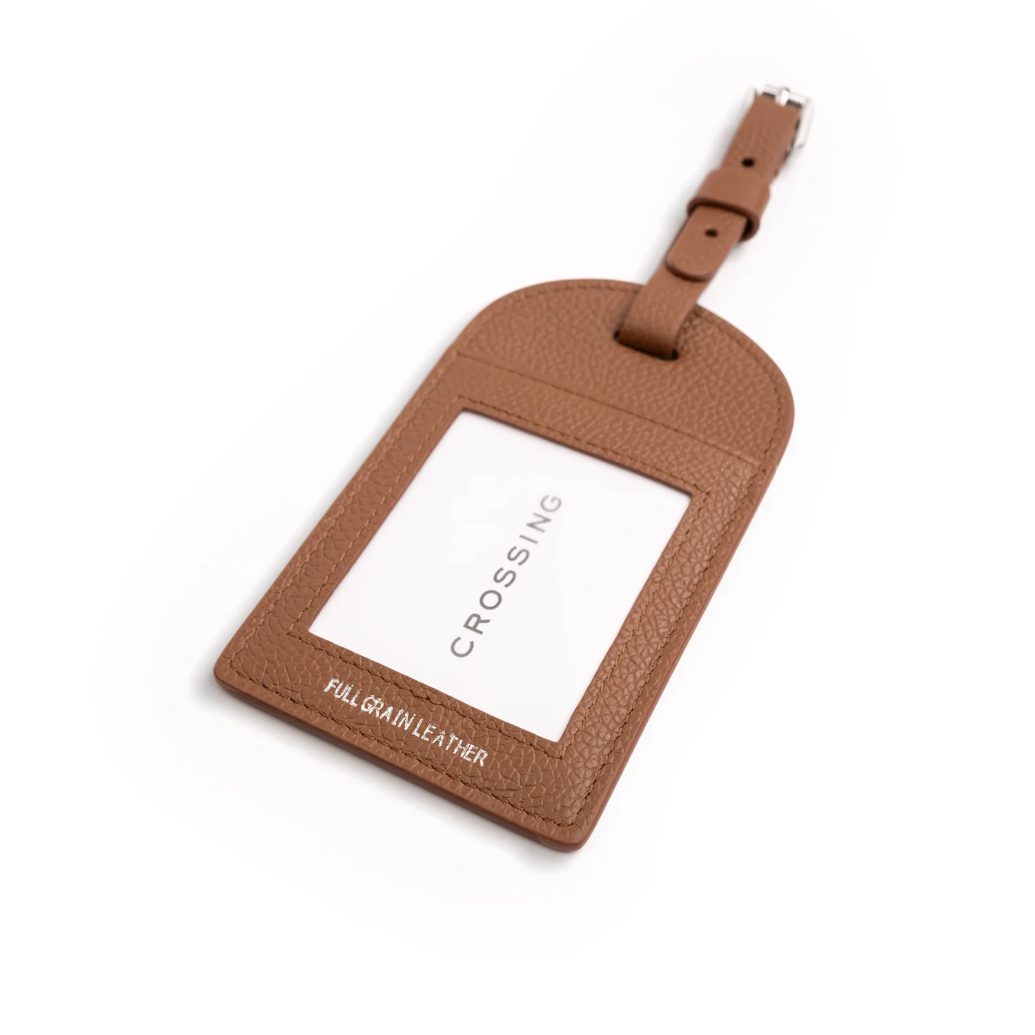 Crossing Milano Leather Luggage Tag - Image 6