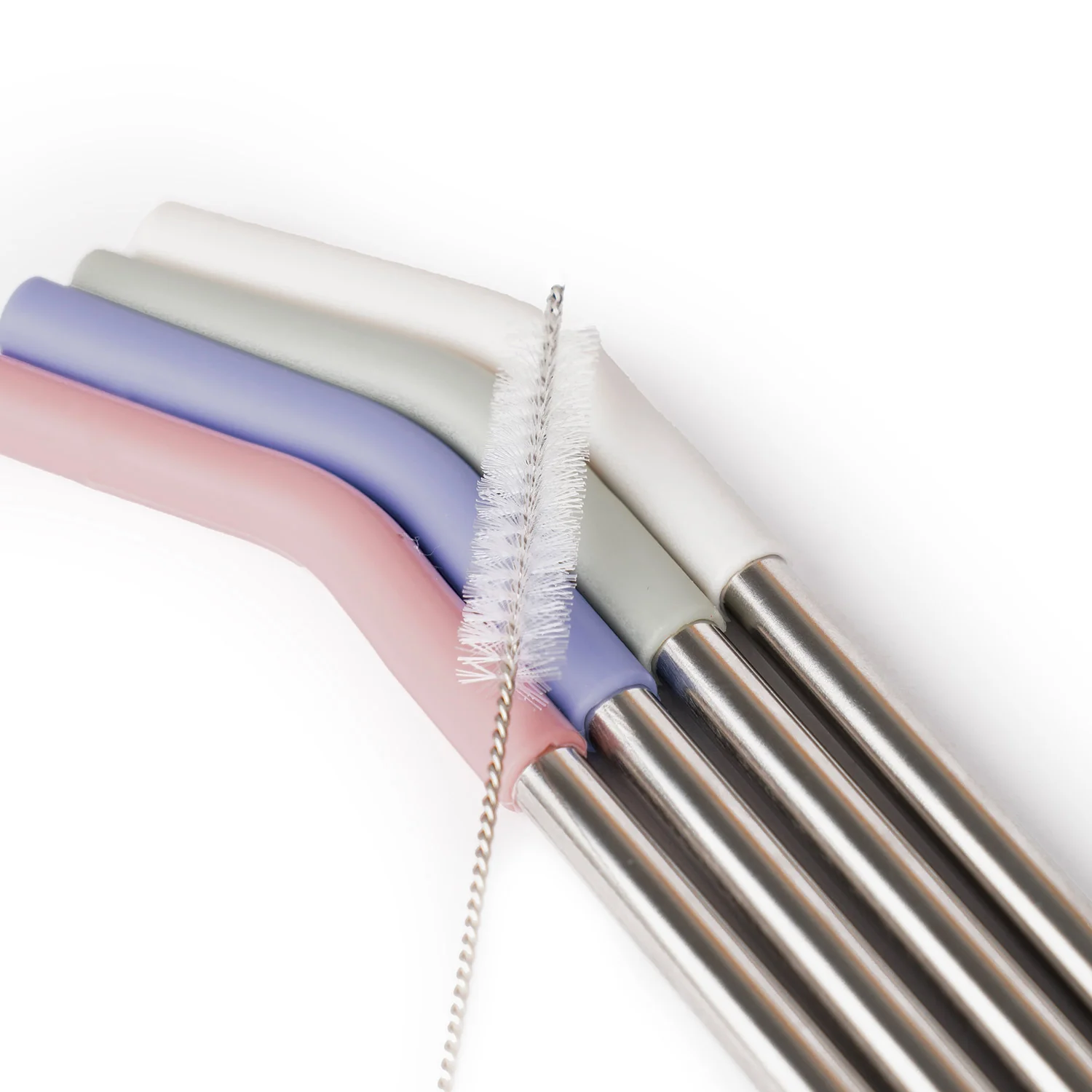 Crossing Reusable Stainless Steel Straw 4-Pc Set - Image 6