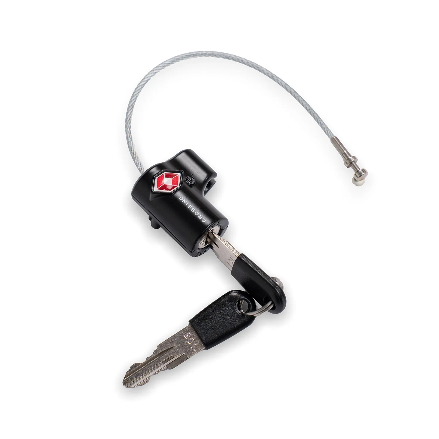 Crossing TSA Travel Cable Lock With Keys - Image 2