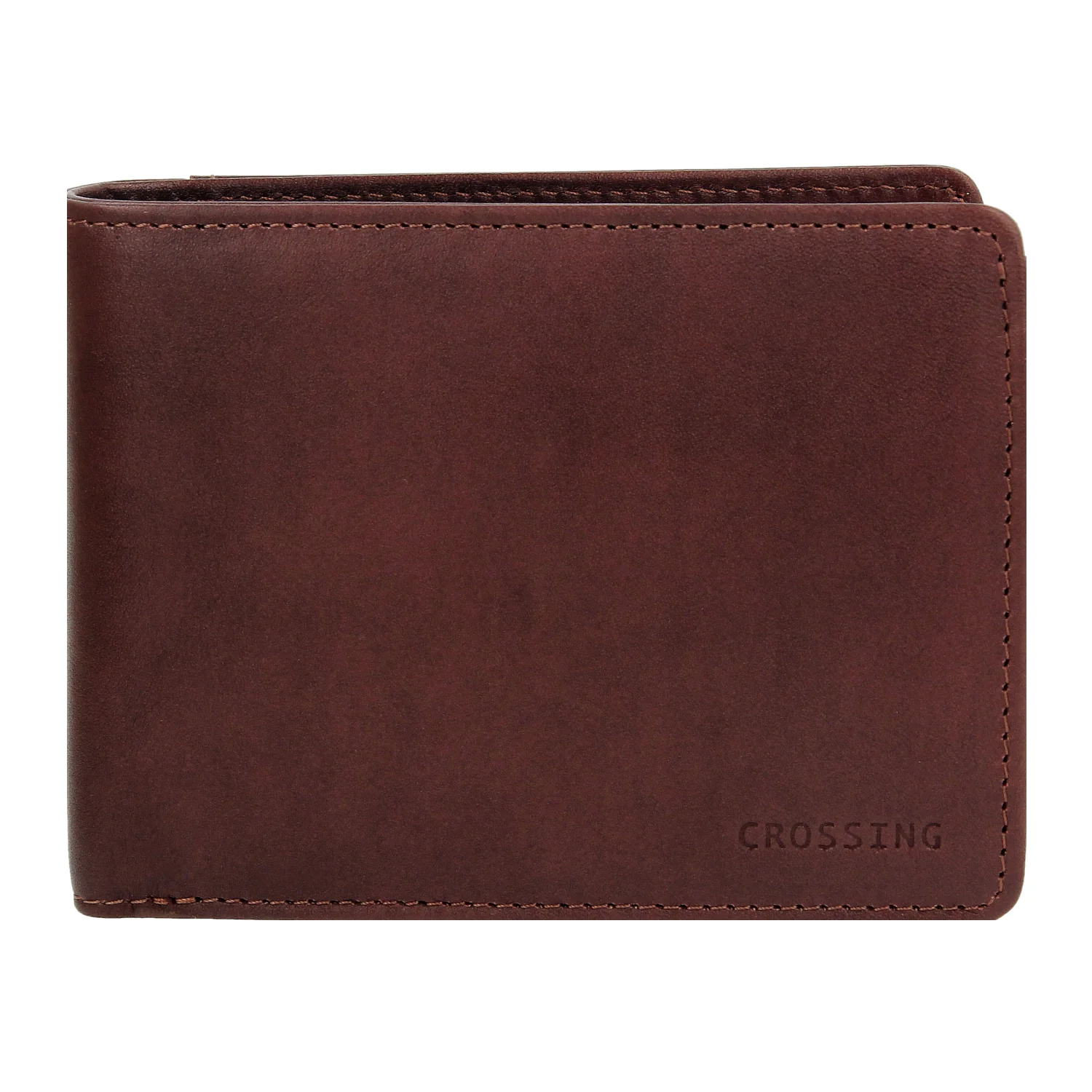 Crossing Vintage Slim Leather Wallet With Coin Pocket [5 Card Slots] - Image 2