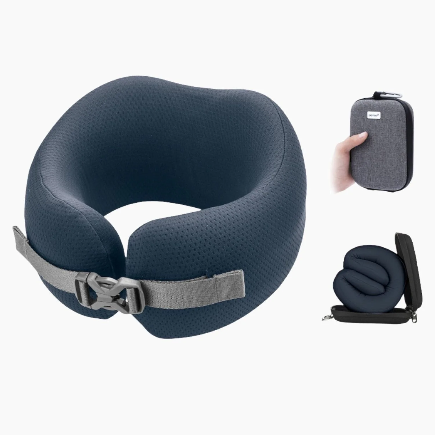 Easynap Foldable Pocket Travel Neck Pillow With Pouch Large - Image 10