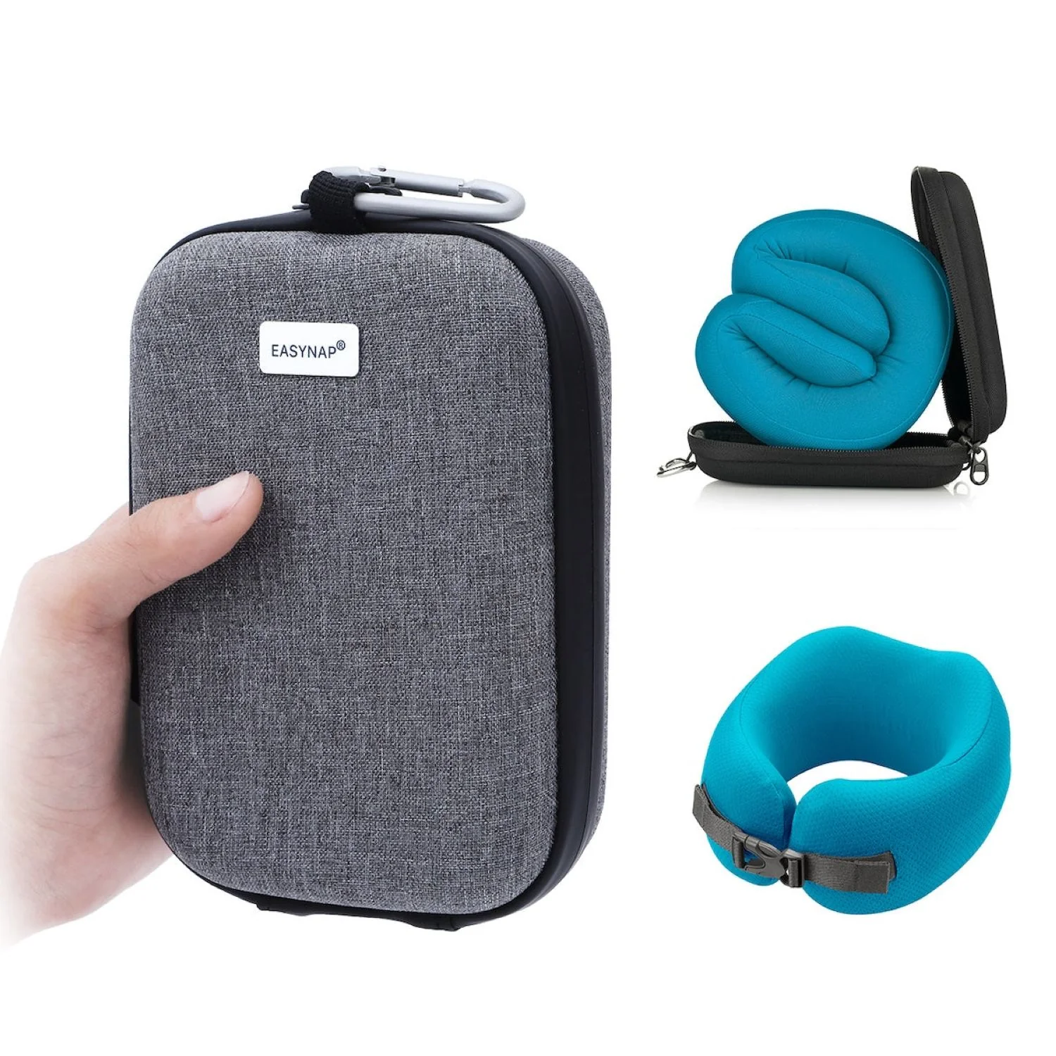 Easynap Foldable Pocket Travel Neck Pillow With Pouch Large - Image 2