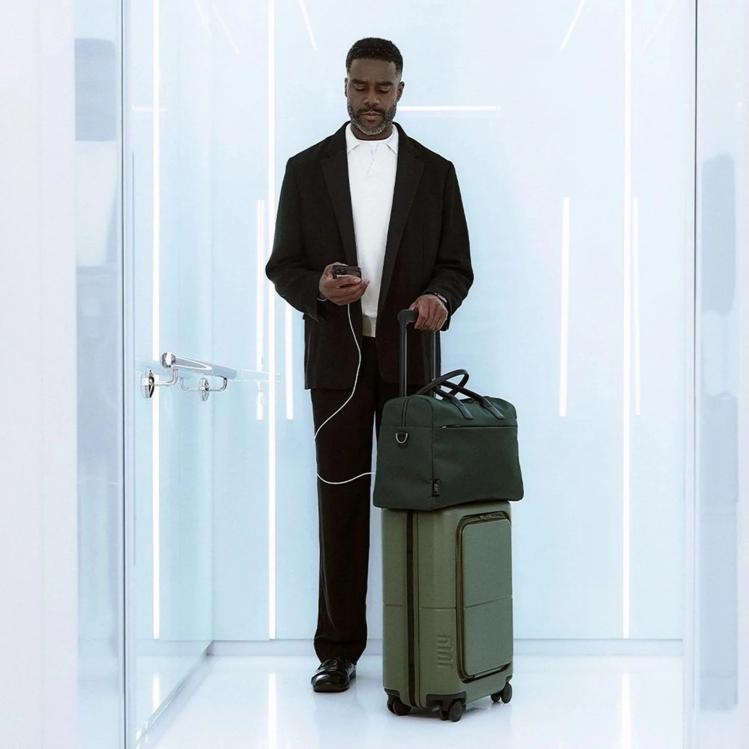 July Carry On Pro (Hard) Polycarbonate 20" Luggage With Front Access Opening - Image 80
