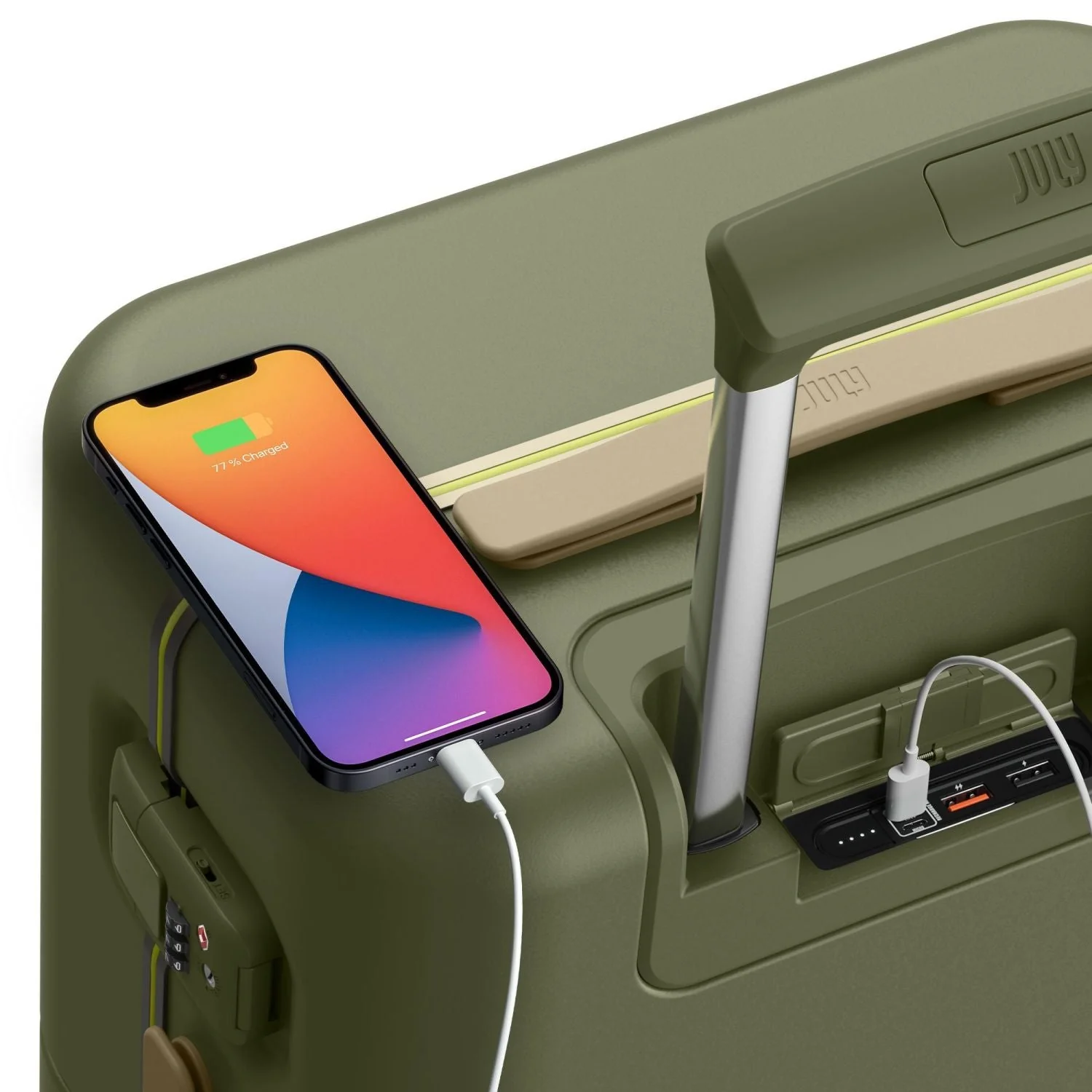 July Carry On Trunk Polycarbonate With Fastcharge USB-C 21" Luggage - Image 131
