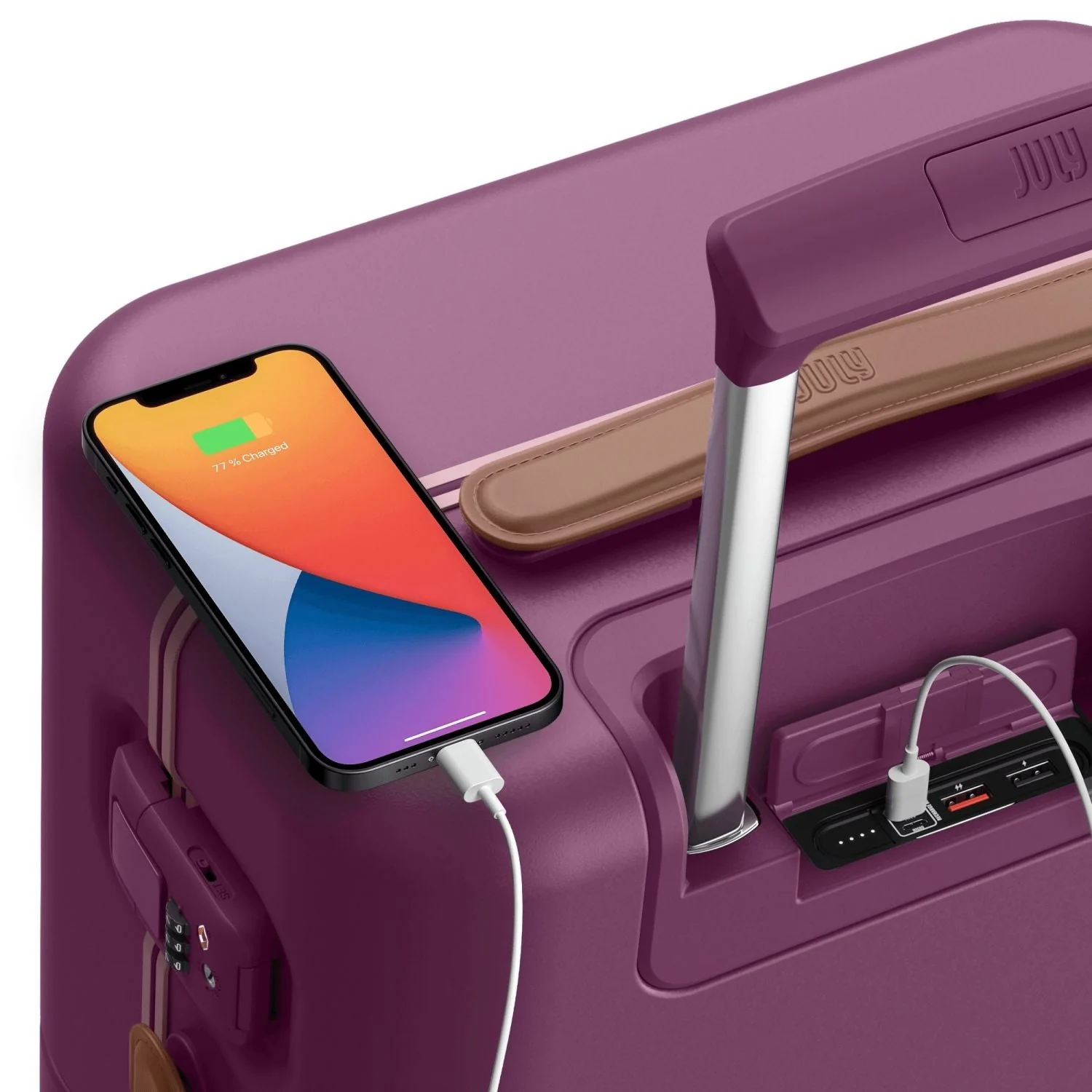 July Carry On Trunk Polycarbonate With Fastcharge USB-C 21" Luggage (SA) - Image 188