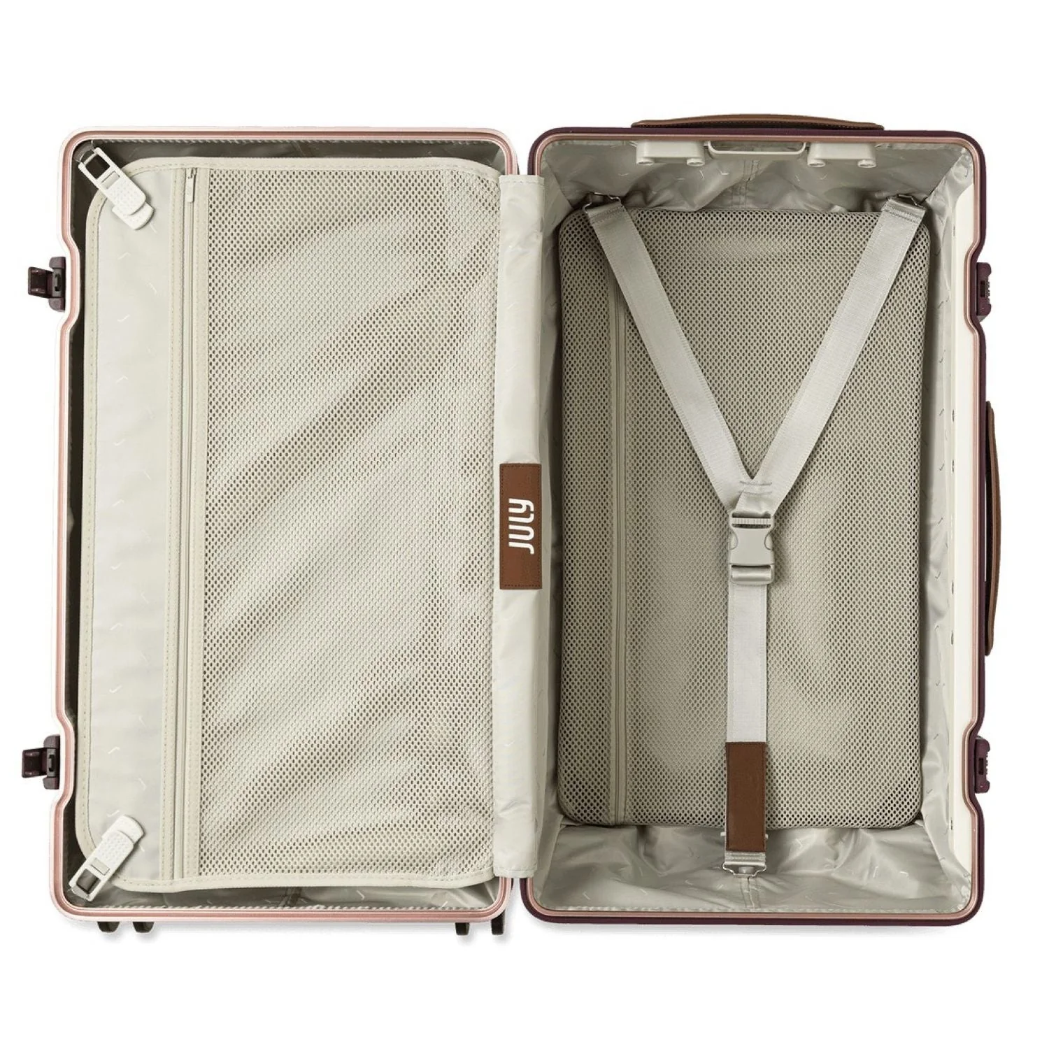 July Checked Trunk Polycarbonate Frame 28" Luggage - Image 183
