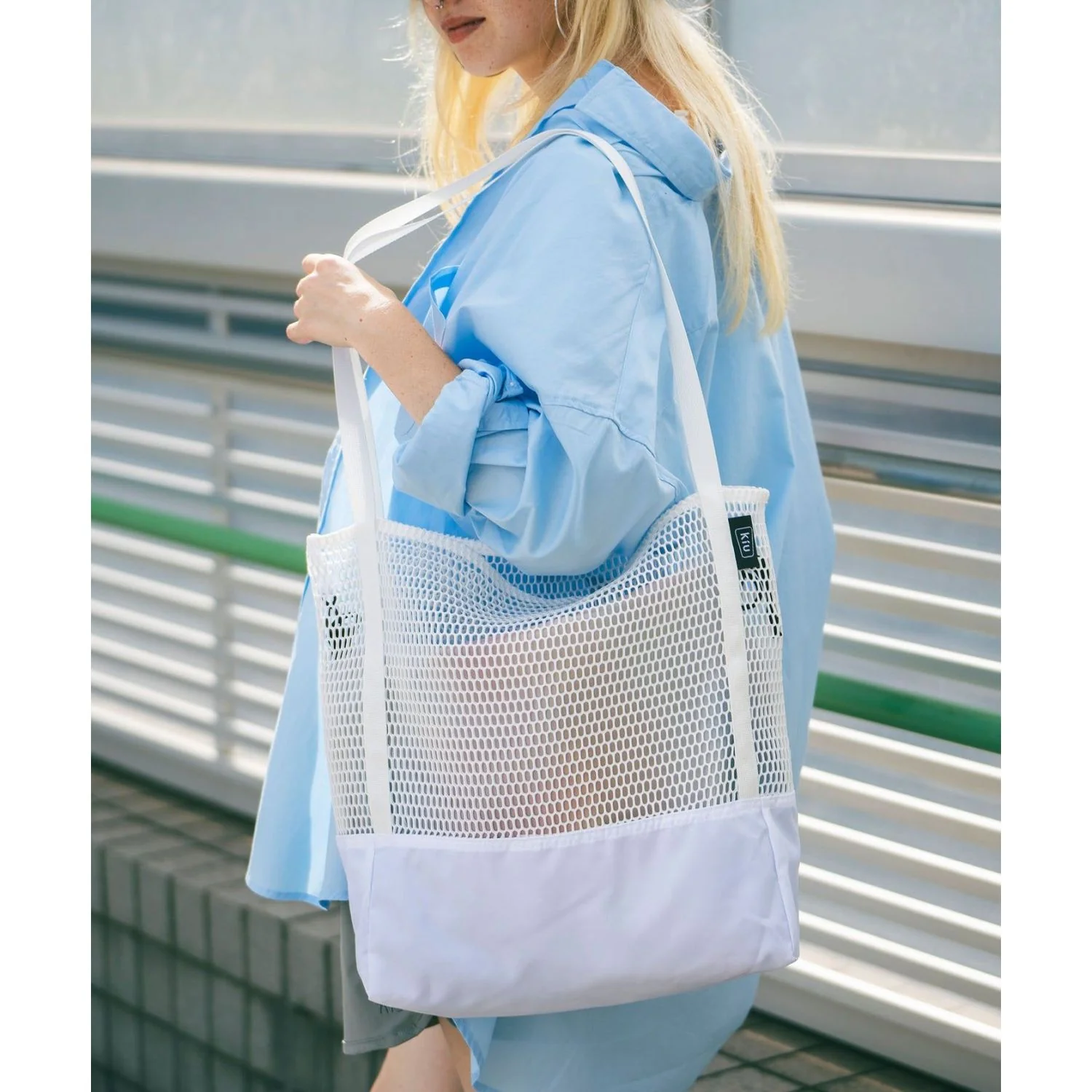 KiU Water Repellent Mesh Tote Bag - Image 6