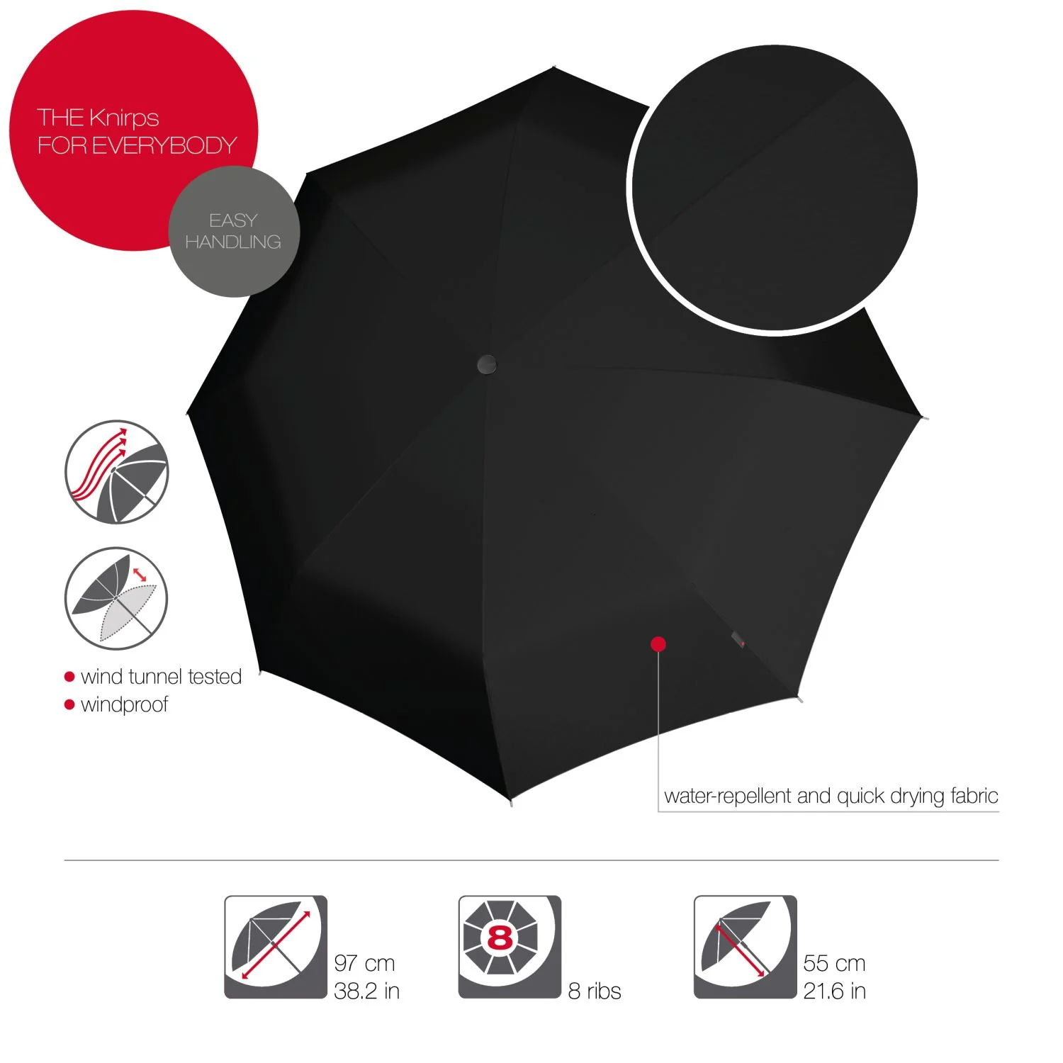 Knirps A.200 Medium Duomatic Umbrella - Image 3