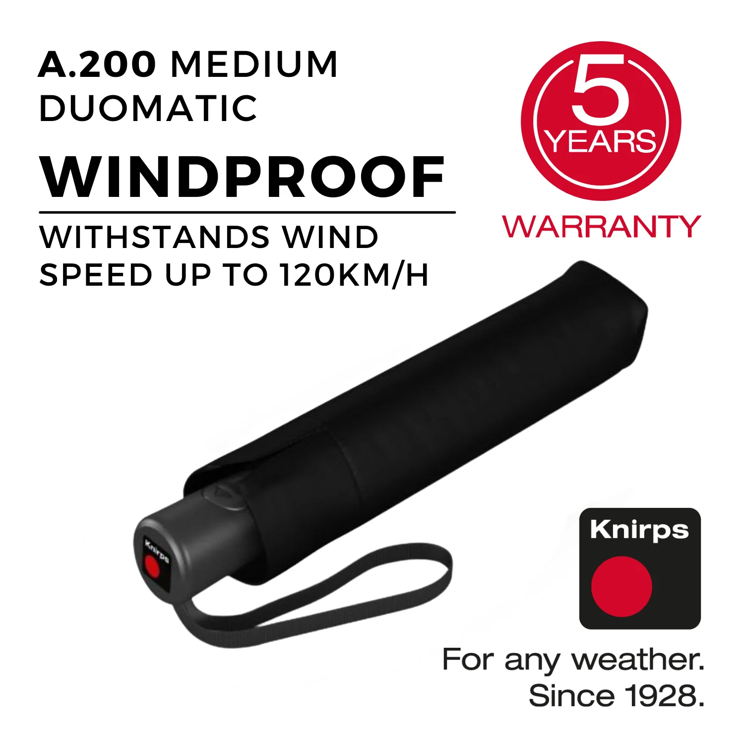 Knirps A.200 Medium Duomatic Umbrella V2 - Image 9