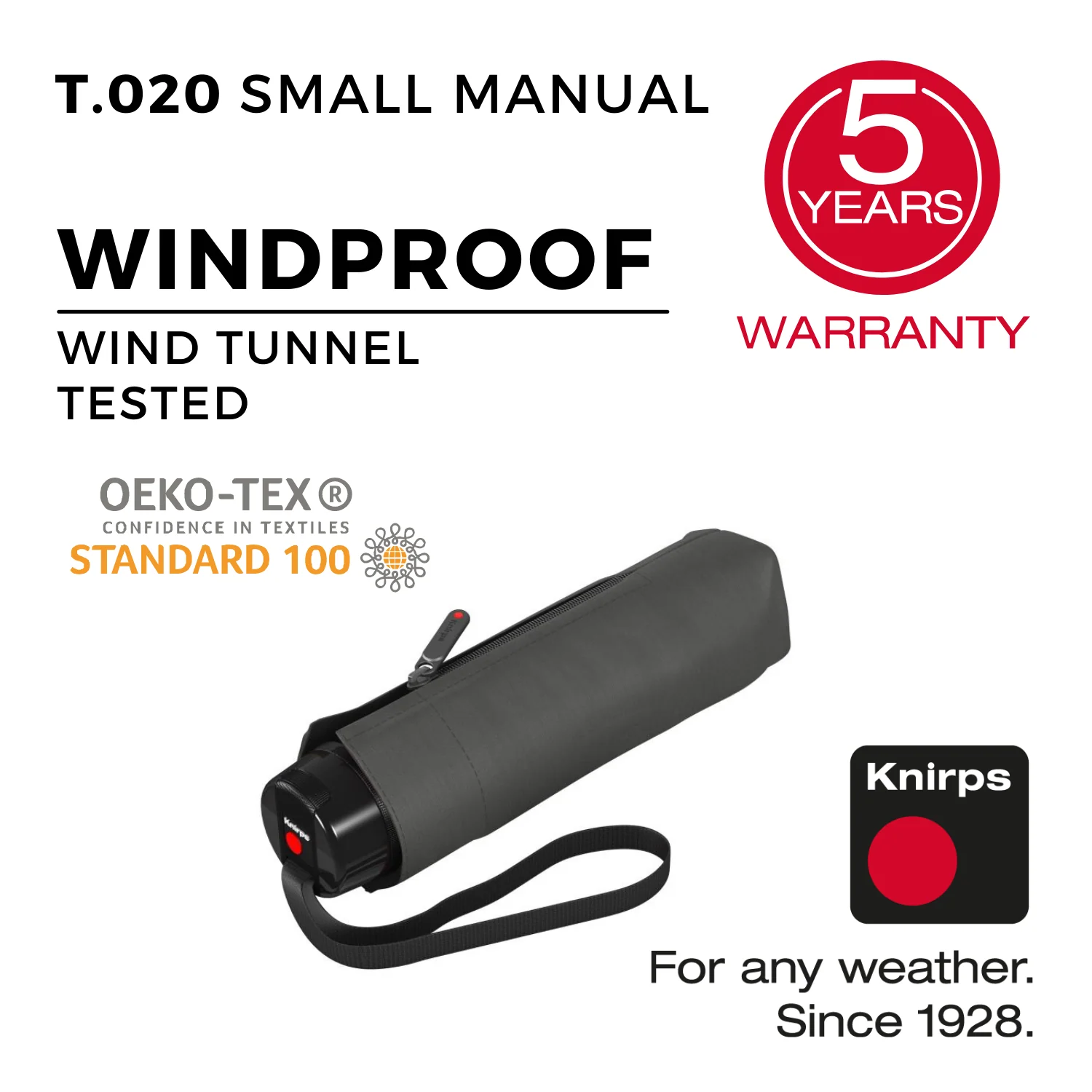 Knirps T.020 Small Manual Umbrella - Image 4