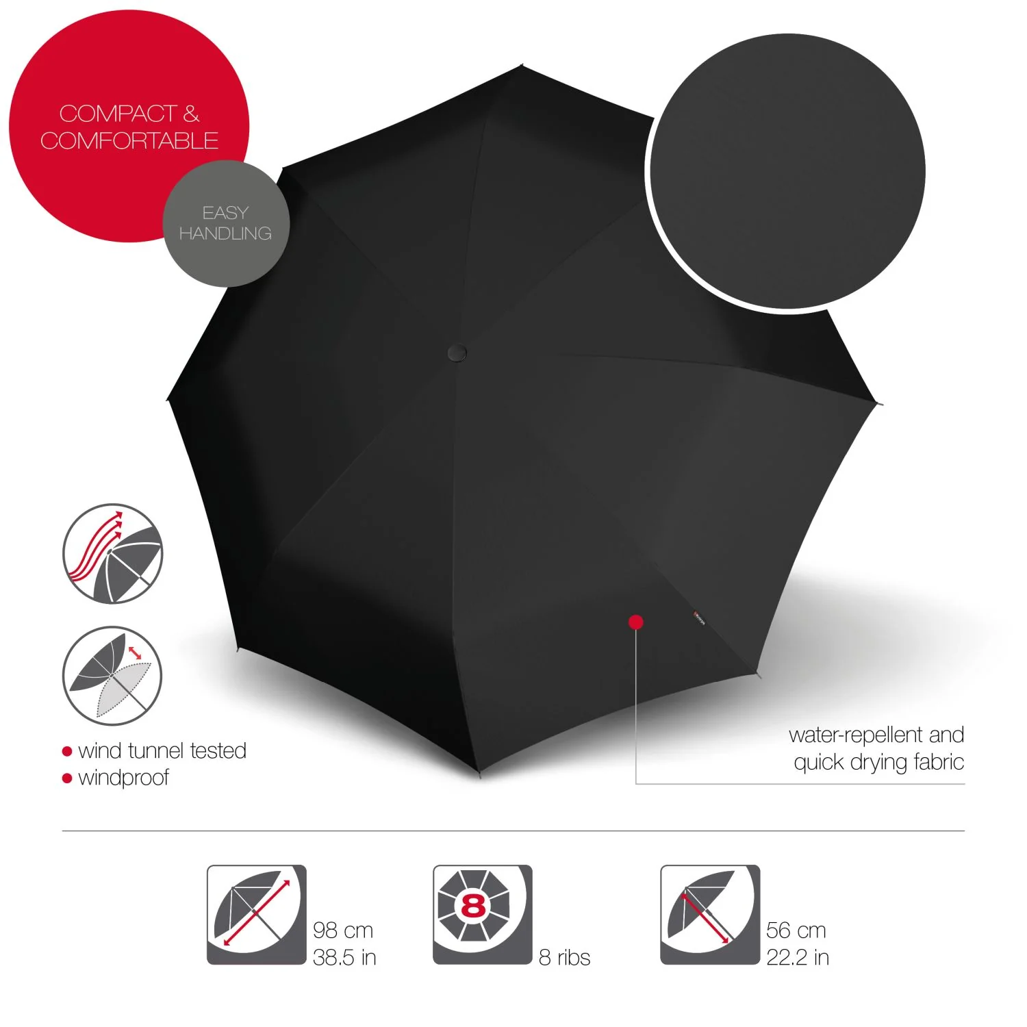 Knirps T.200 Medium Duomatic (UV Protection) - Image 2