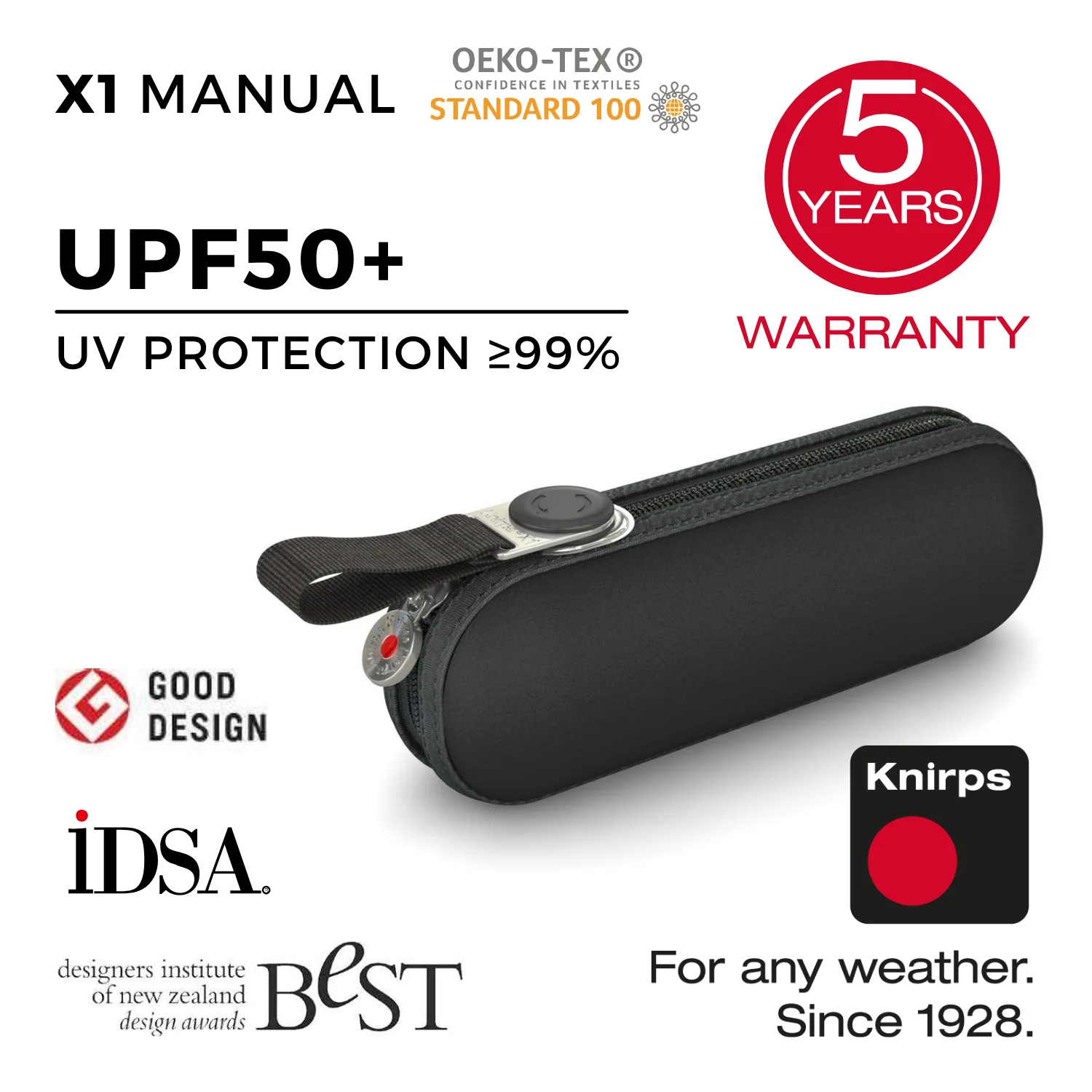 Knirps X1 Manual Umbrella (UV Protection) (SA) - Image 12