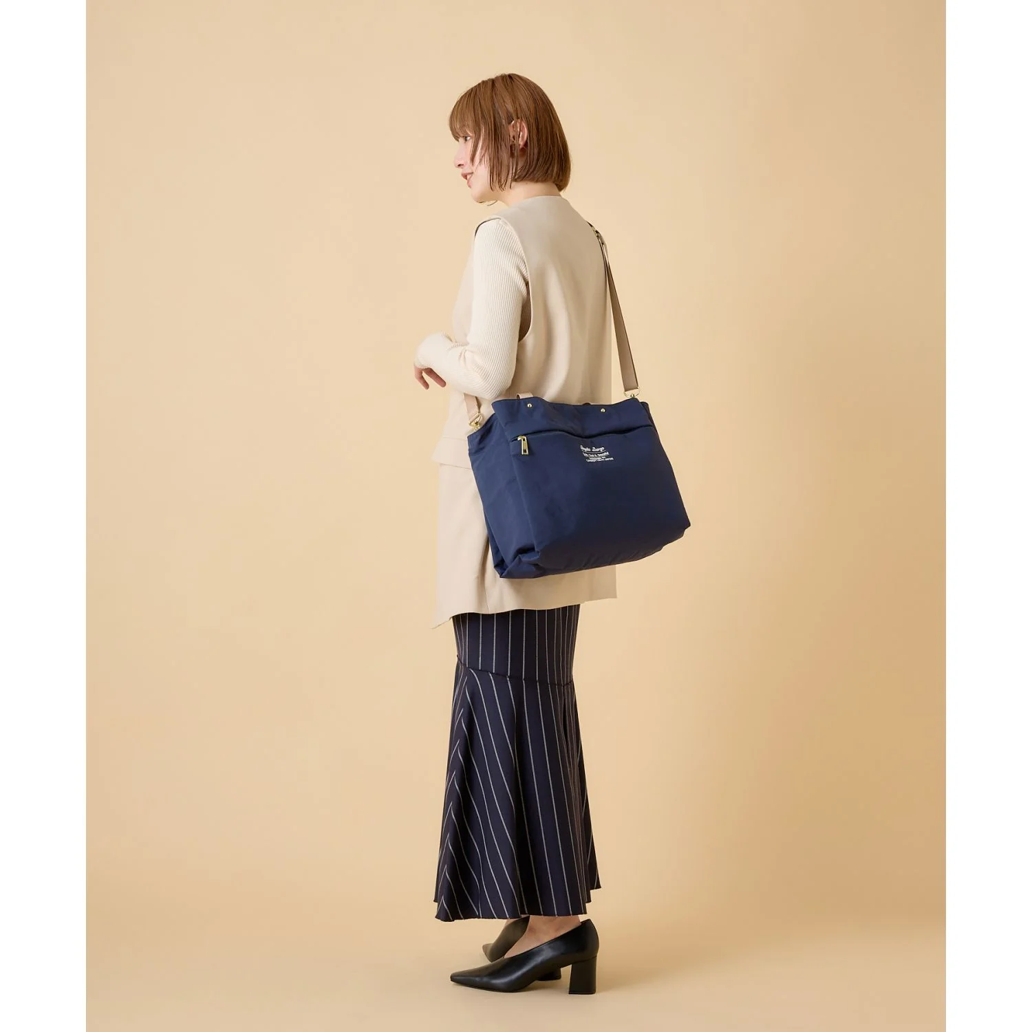 Legato Largo Washable Nylon 2Way Tote Bag - Image 16