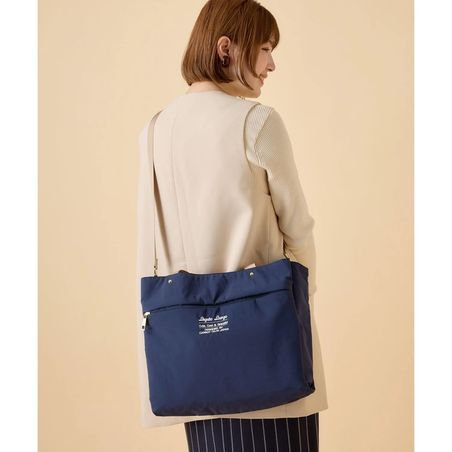 Legato Largo Washable Nylon 2Way Tote Bag - Image 6