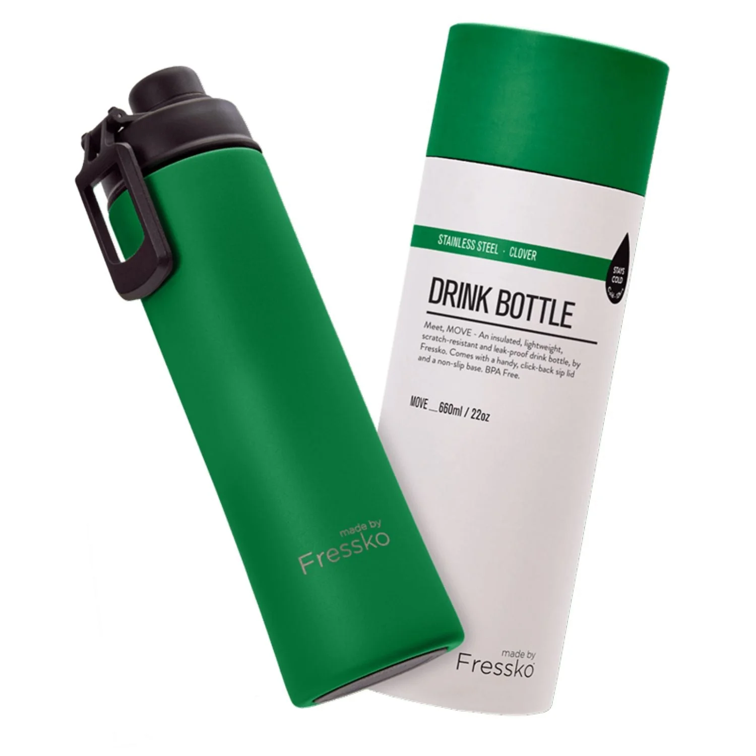 Made By Fressko Move 22oz Insulated Stainless Steel Drink Bottle (SA) - Image 5