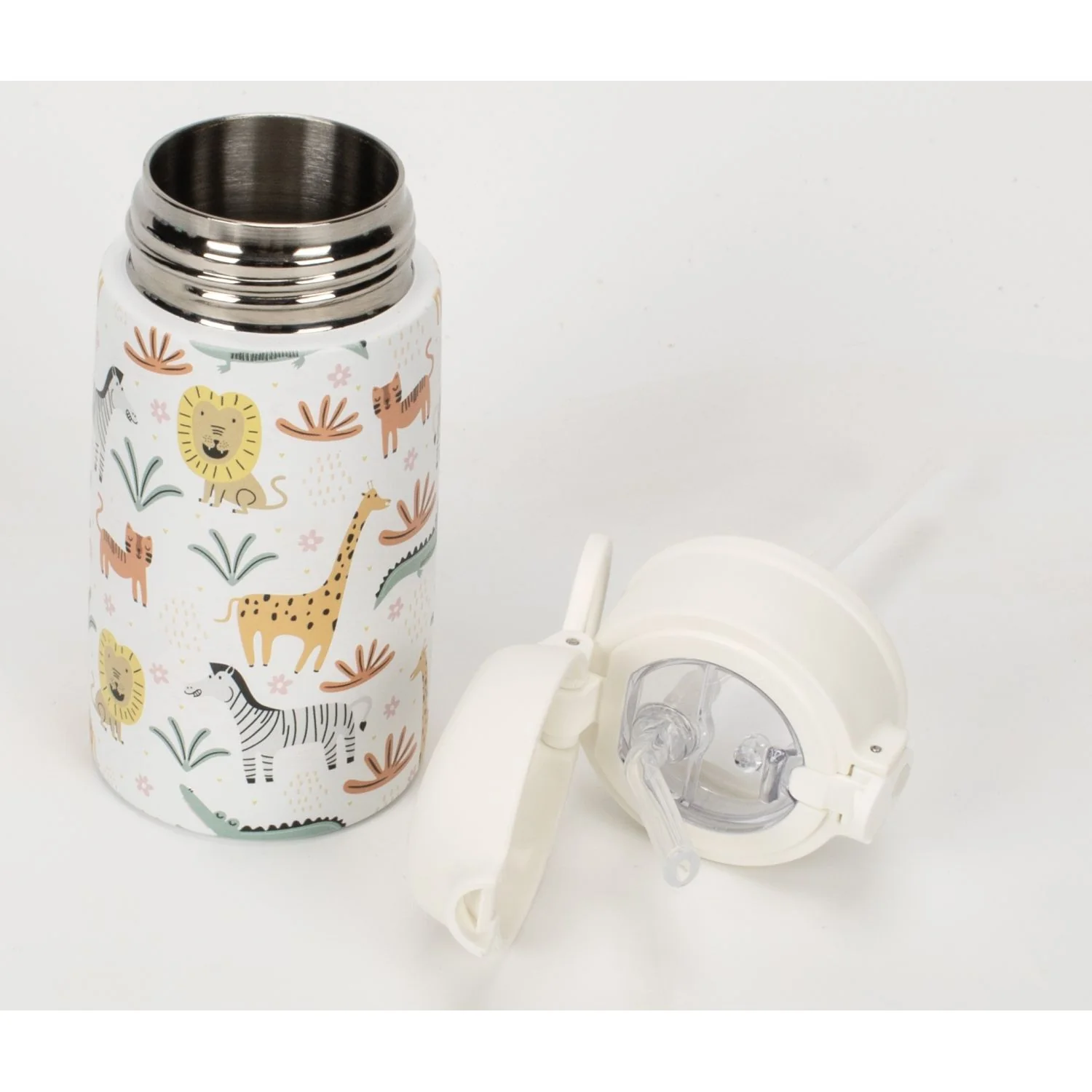 Oasis Kids Water Bottle with Sipper Silicone Straw 400ML - Image 33
