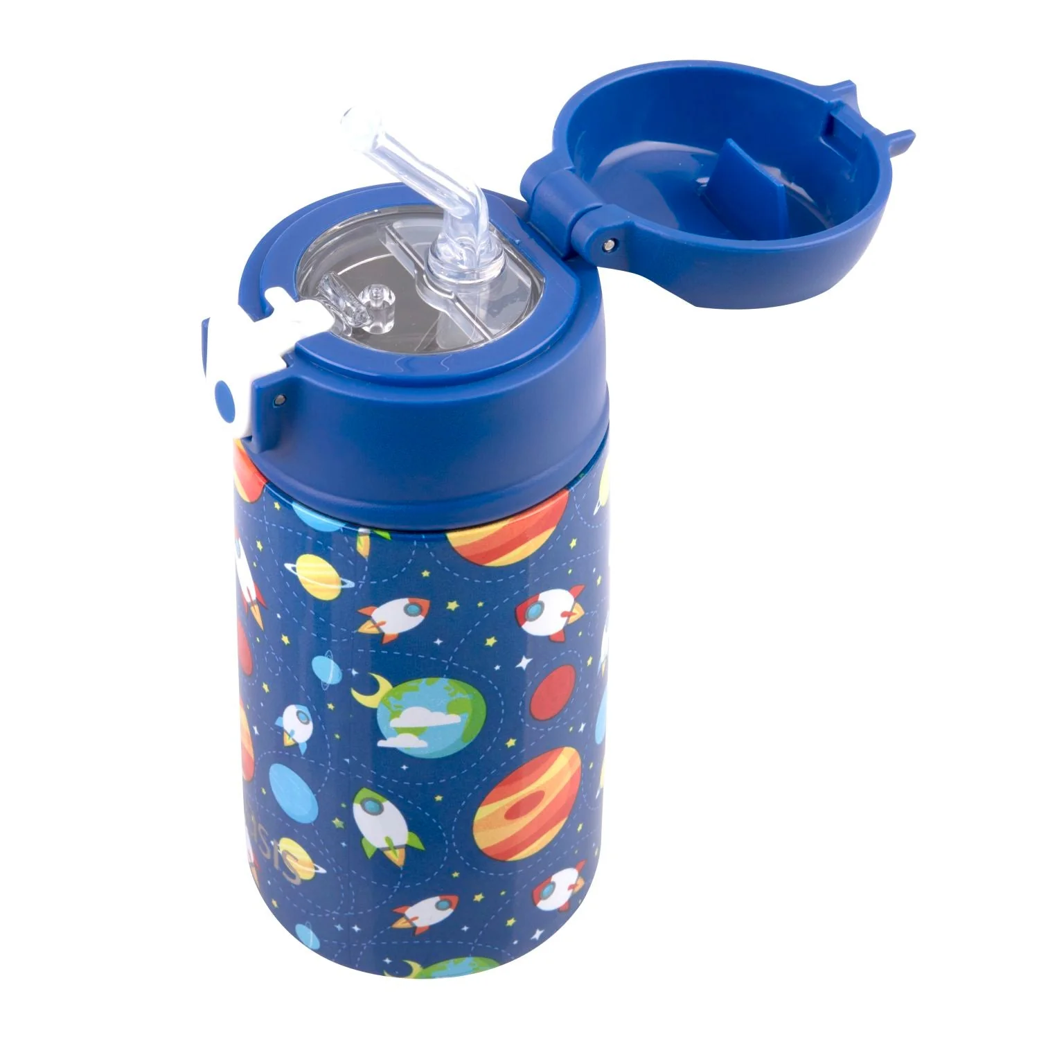 Oasis Kids Water Bottle with Sipper Silicone Straw 400ML (SA) - Image 37