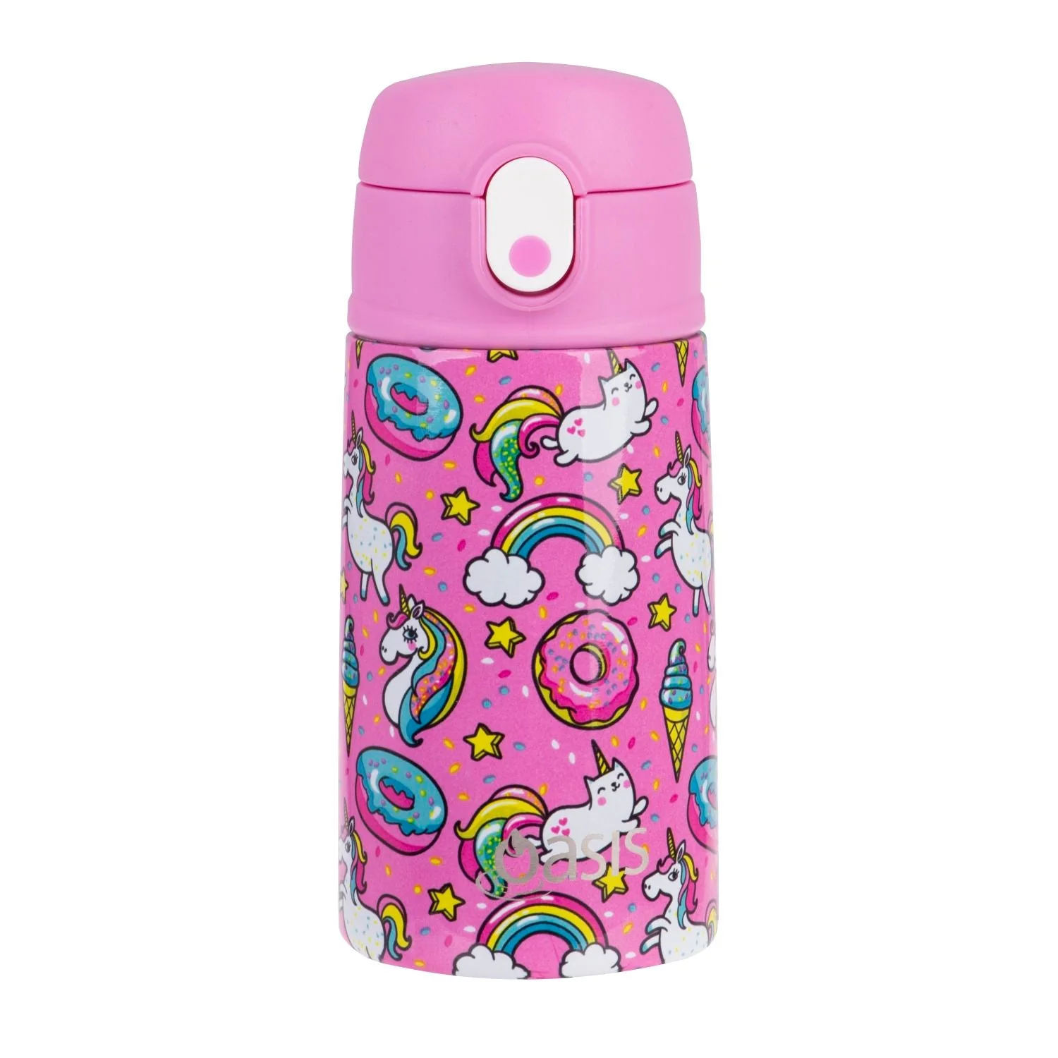 Oasis Kids Water Bottle with Sipper Silicone Straw 400ML (SA) - Image 38
