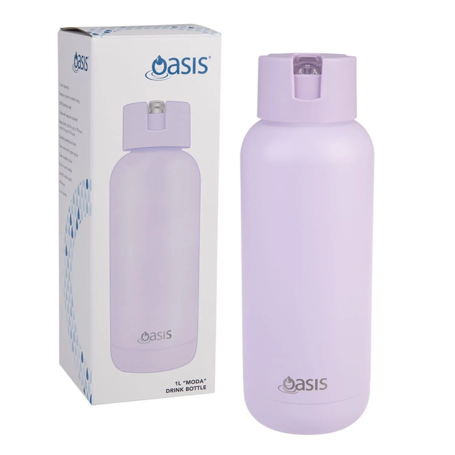 Oasis Stainless Steel Insulated Ceramic Moda Bottle 1L - Image 52