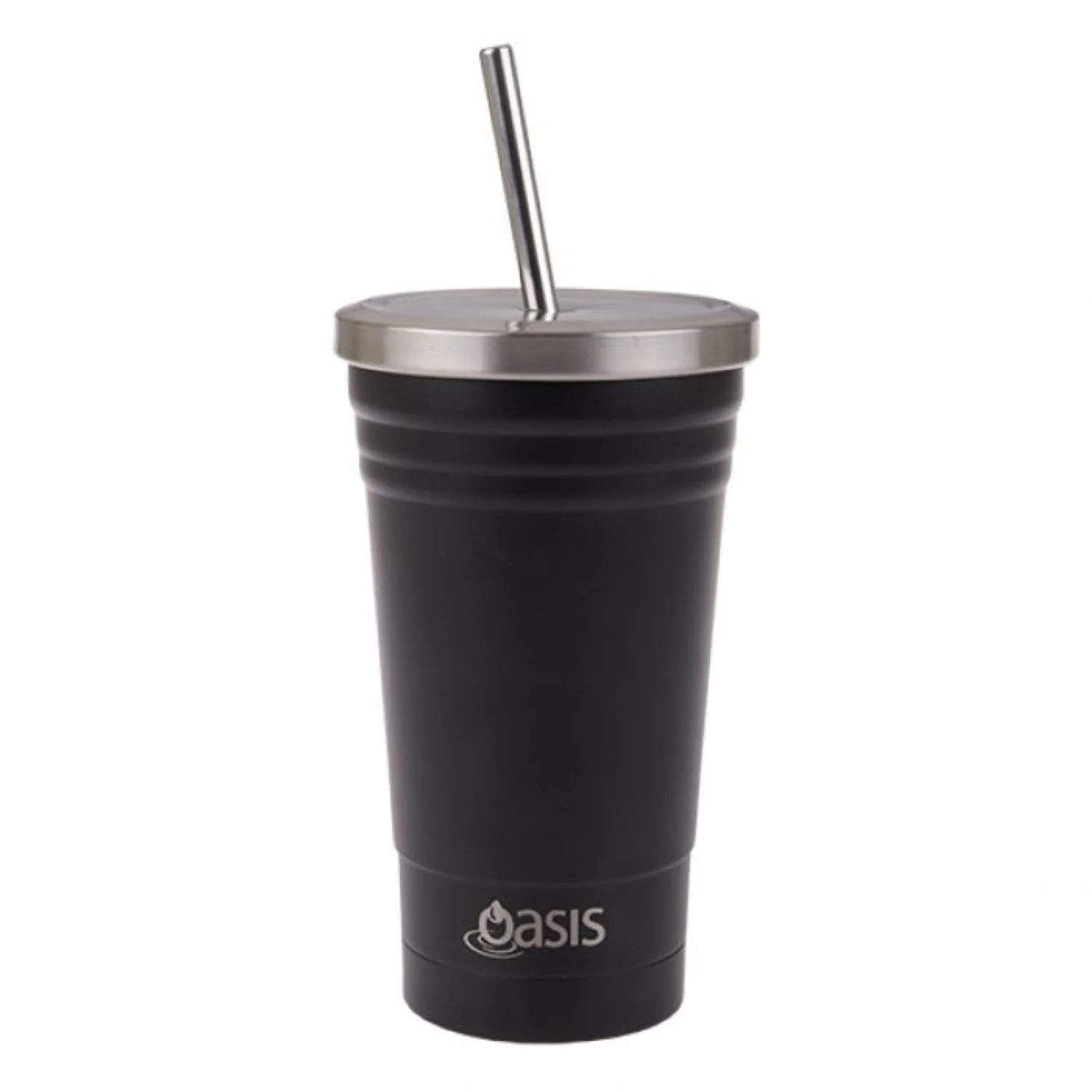 Oasis Stainless Steel Insulated Smoothie Tumbler with Straw 500ml
