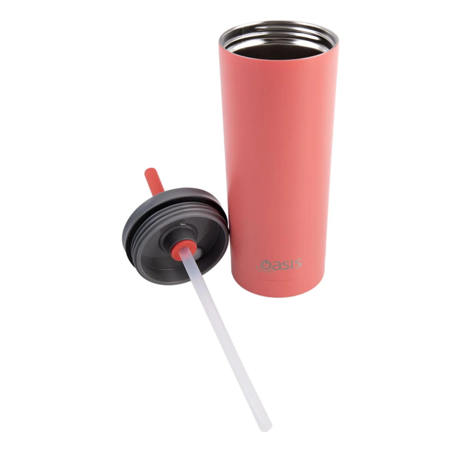 Oasis Super Sipper Insulated Tumbler with Silicone Straw 600ML - Image 2
