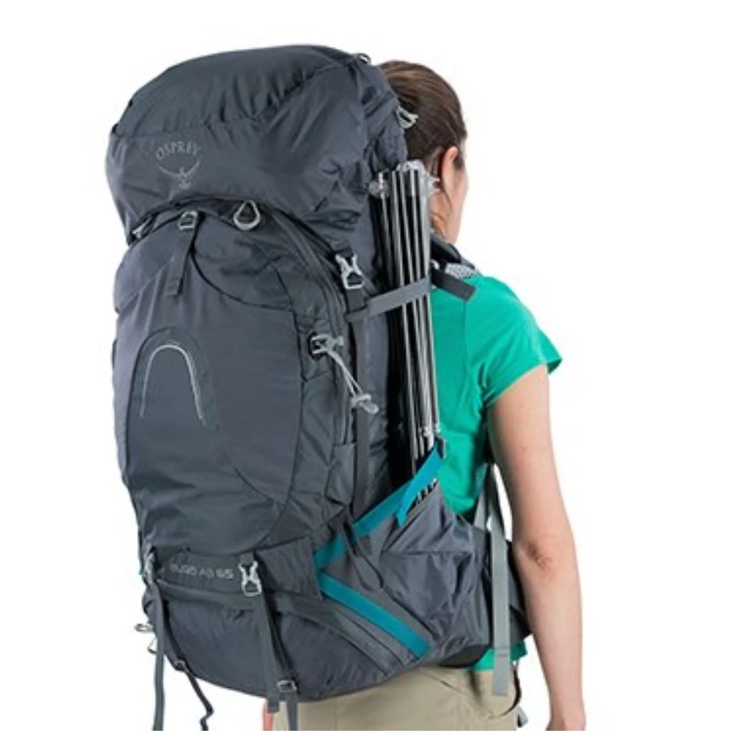 Osprey Aura AG 65 Backpack with Raincover - Medium - Women's Backpacking - Image 11