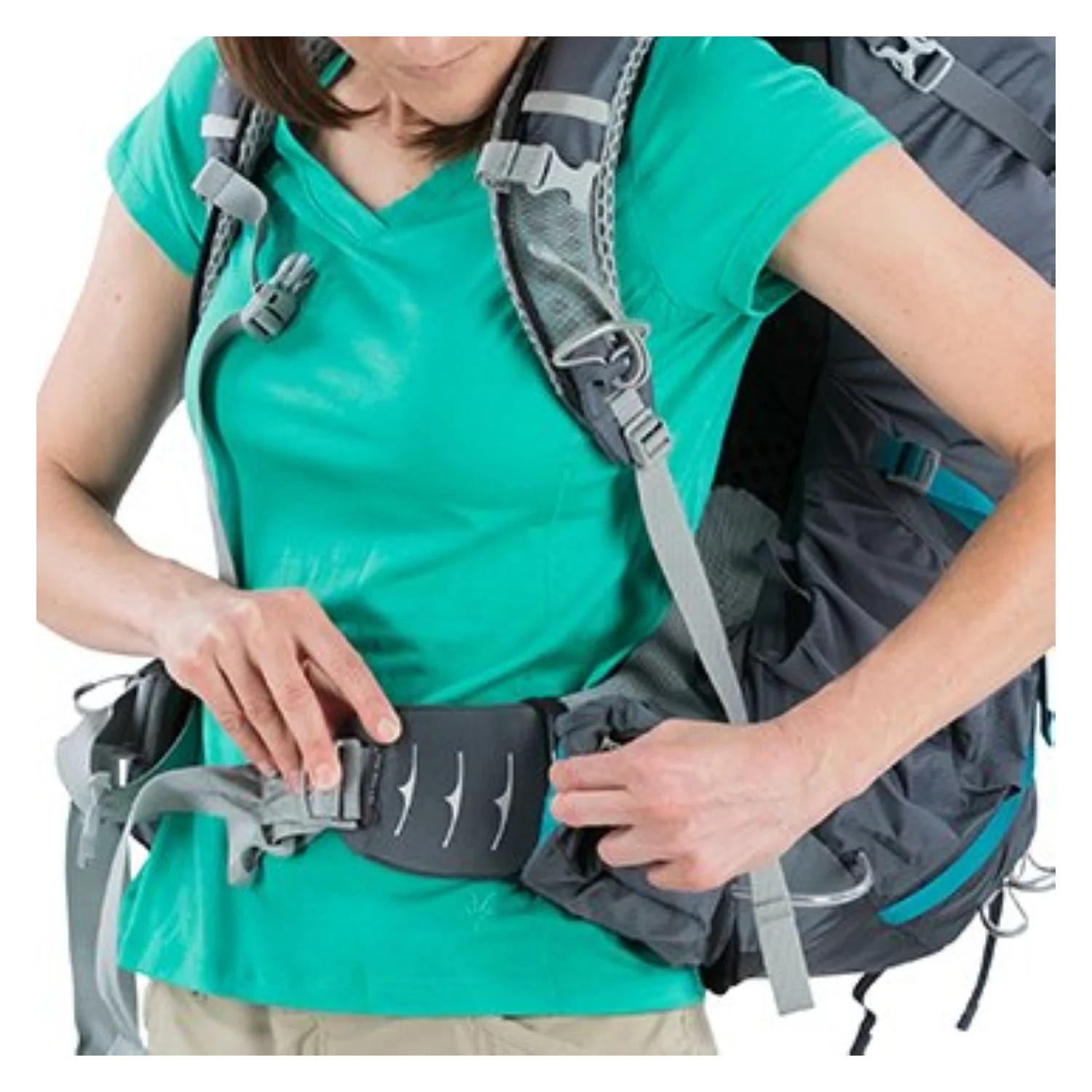 Osprey Aura AG 65 Backpack with Raincover - Medium - Women's Backpacking - Image 13