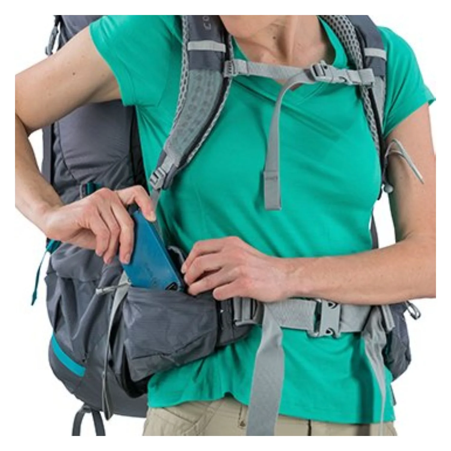 Osprey Aura AG 65 Backpack with Raincover - Medium - Women's Backpacking - Image 15