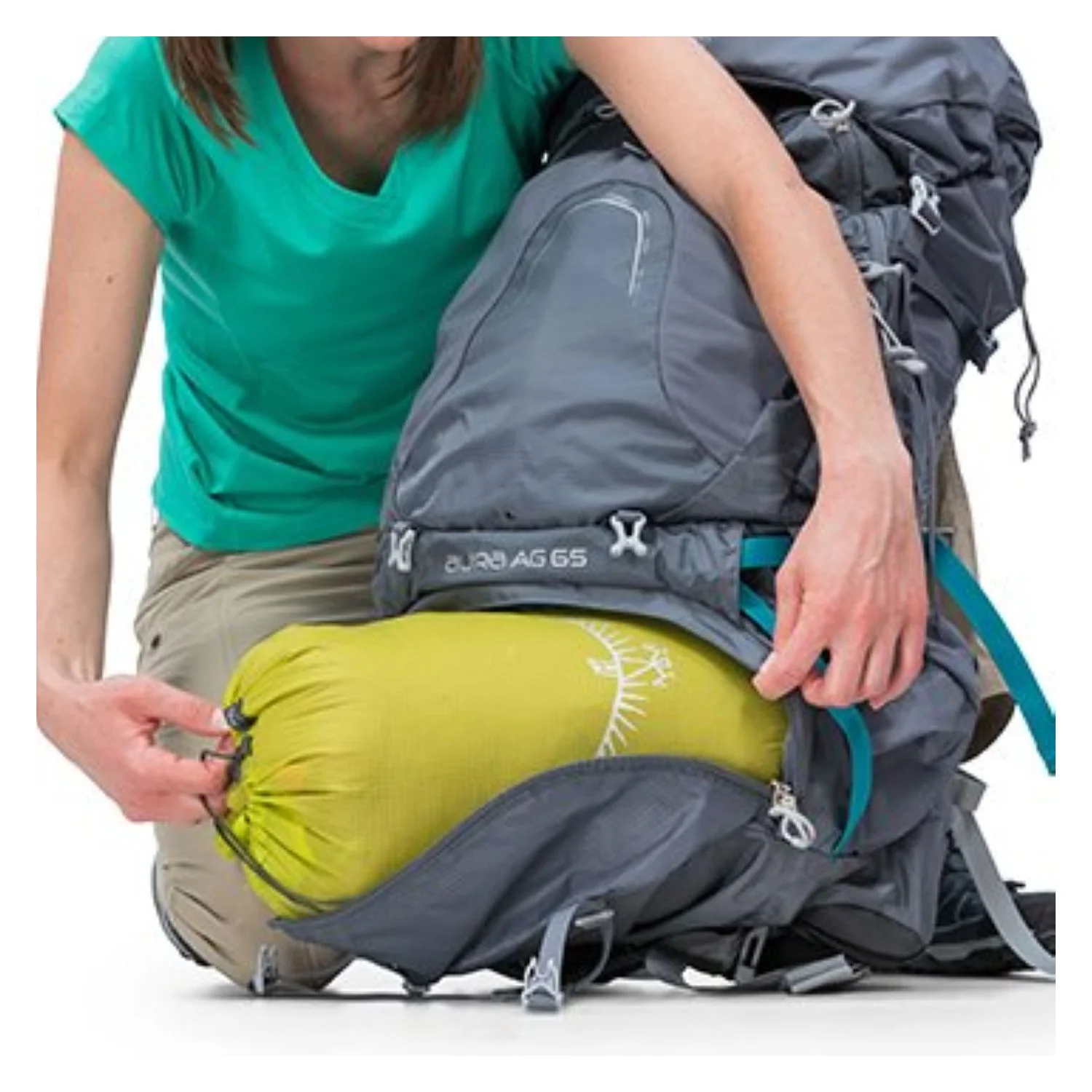 Osprey Aura AG 65 Backpack with Raincover - Medium - Women's Backpacking - Image 17