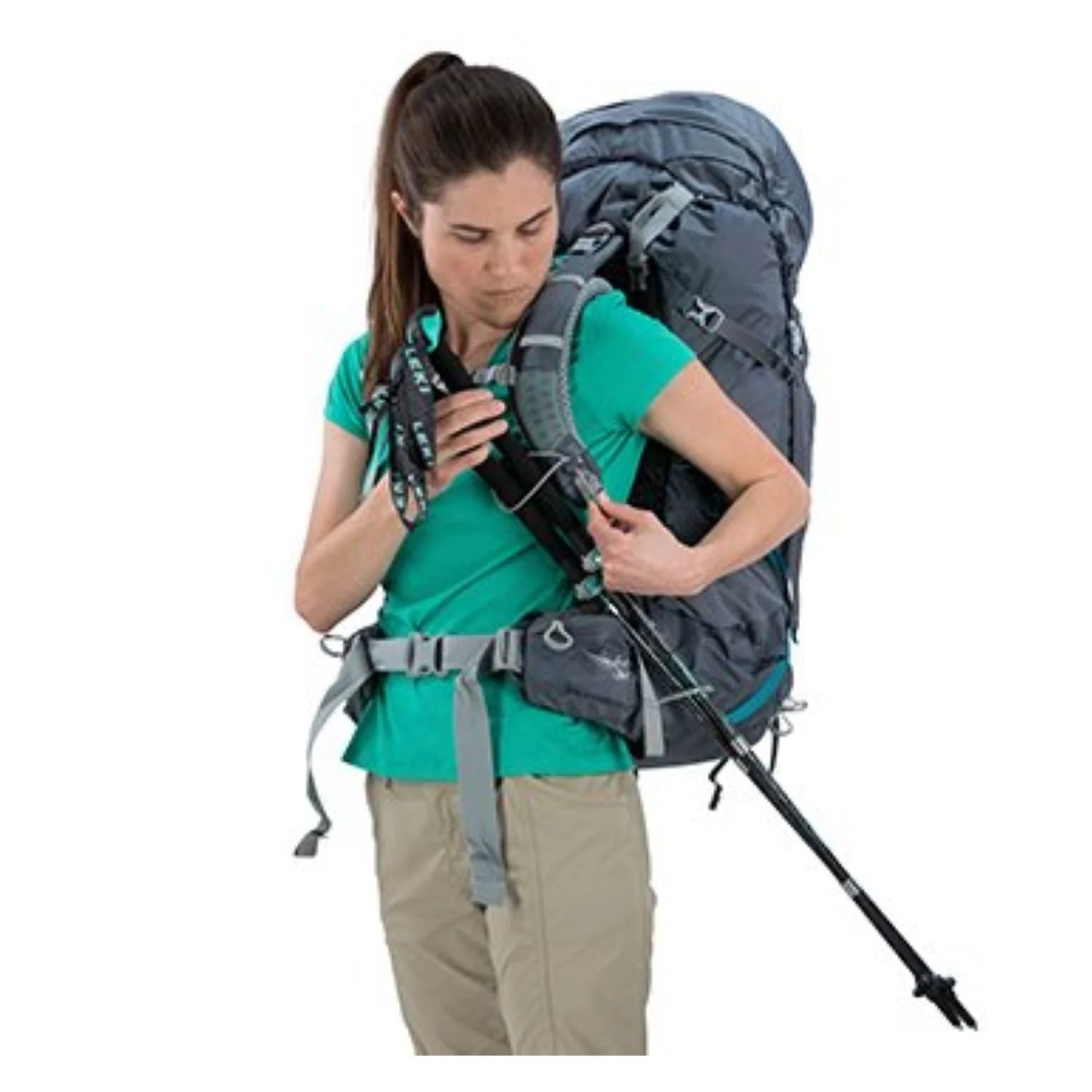 Osprey Aura AG 65 Backpack with Raincover - Medium - Women's Backpacking - Image 19