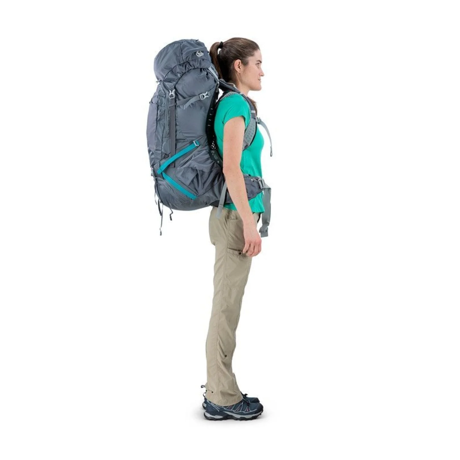 Osprey Aura AG 65 Backpack with Raincover - Medium - Women's Backpacking - Image 8