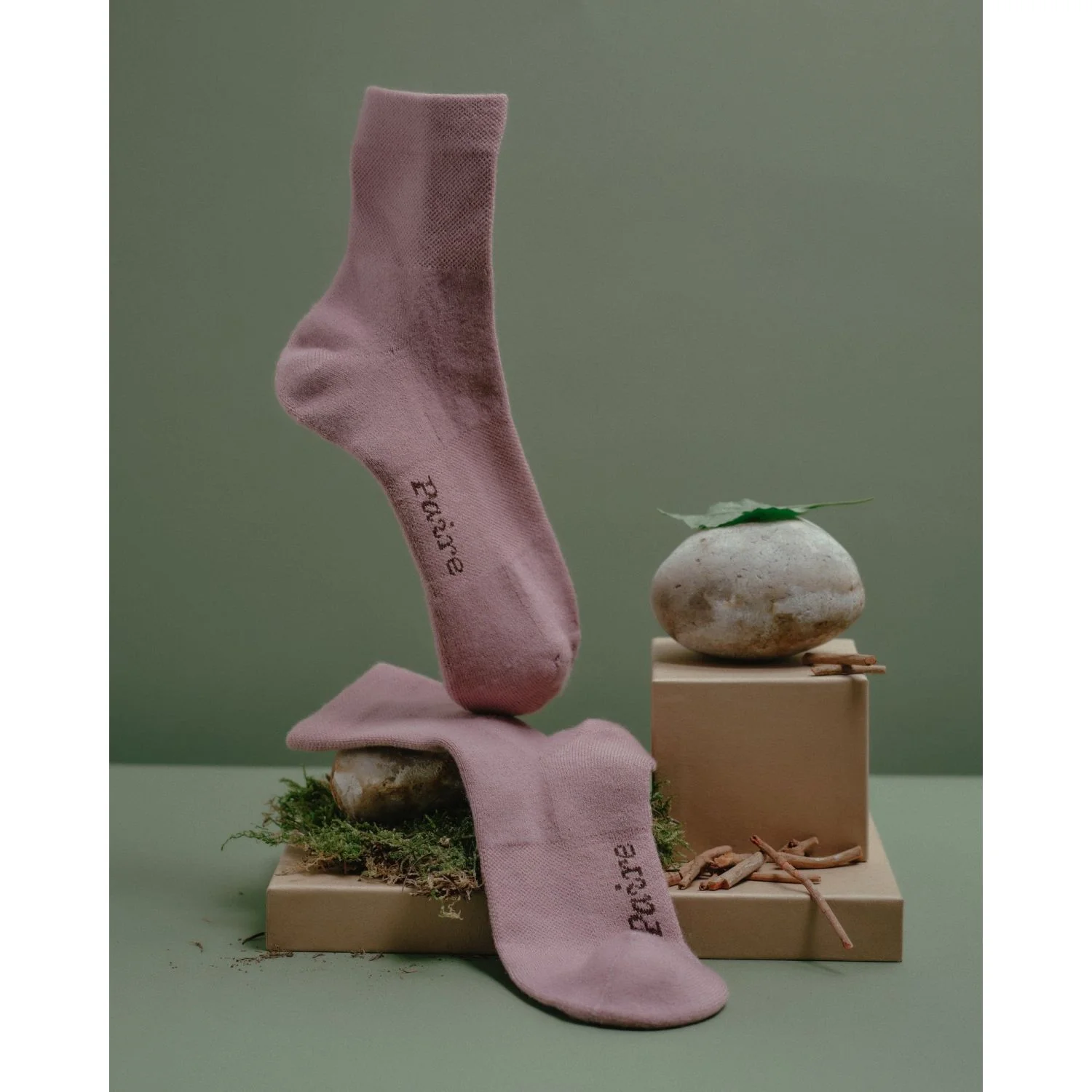 Paire Botanic Merino Wool-Blend Quarter Sock (Lilac) - Image 8